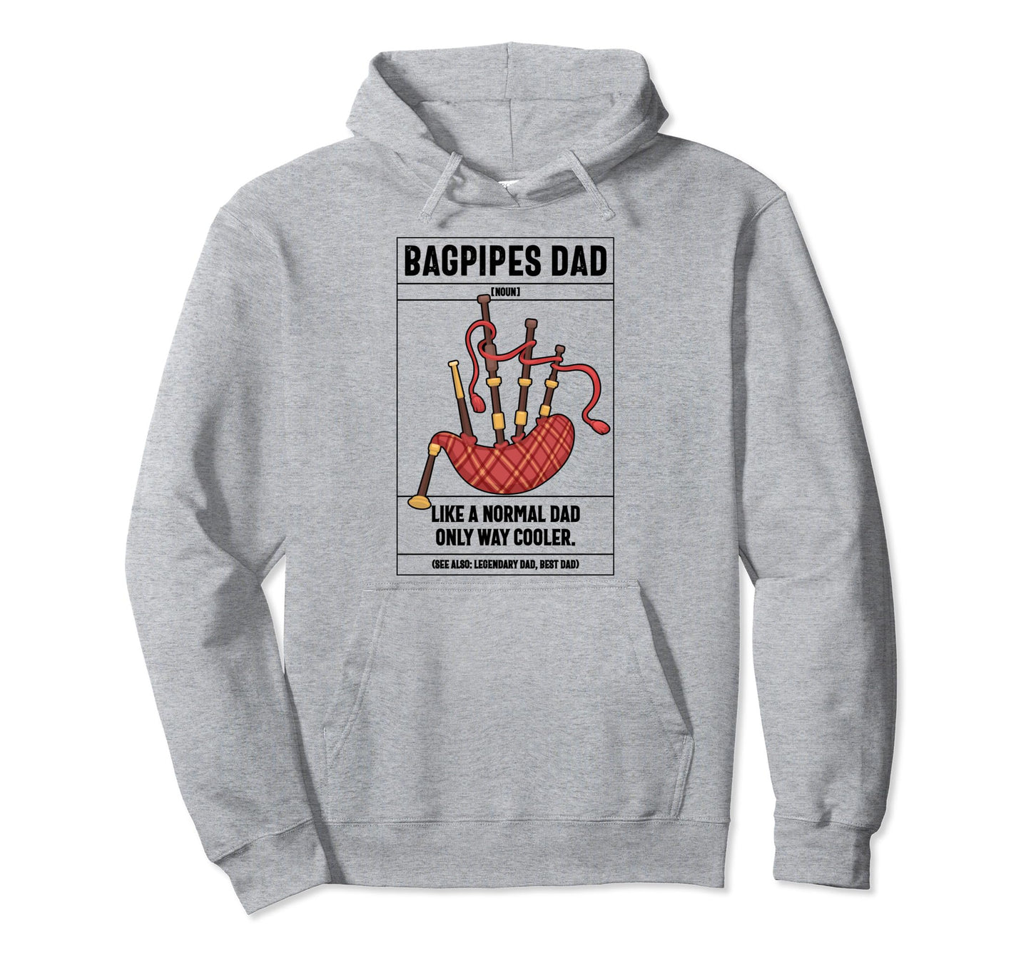 Bagpipes Dad Definition Like Normal Dad Hoodie - Minimalist Print Unisex - T-Shirt, Sweatshirt, Hoodie