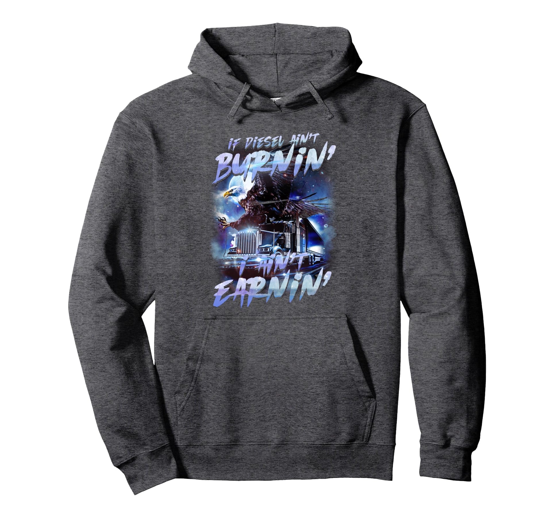 Truck Driver Dad Big Rig Semi Trailer Hoodie - Aesthetic Graphic Men Women - T-Shirt, Sweatshirt, Hoodie