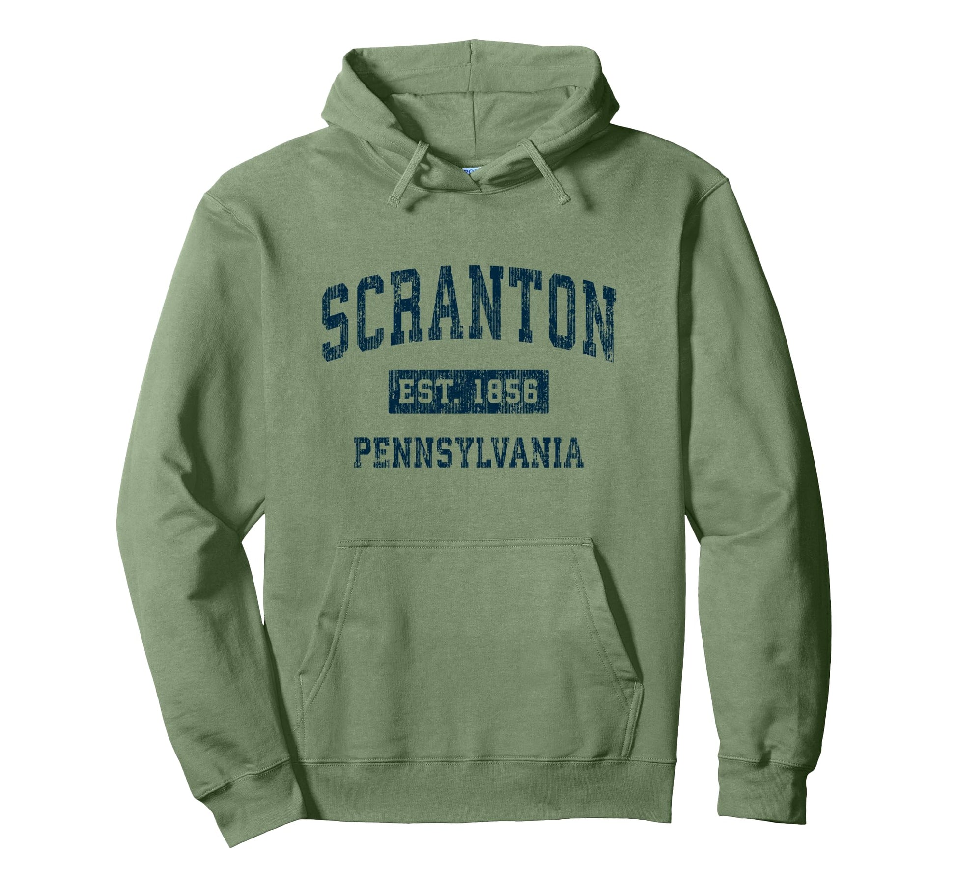 Scranton Pennsylvania Pa Sports Navy Hoodie - Minimalist Print for Adults - T-Shirt, Sweatshirt, Hoodie
