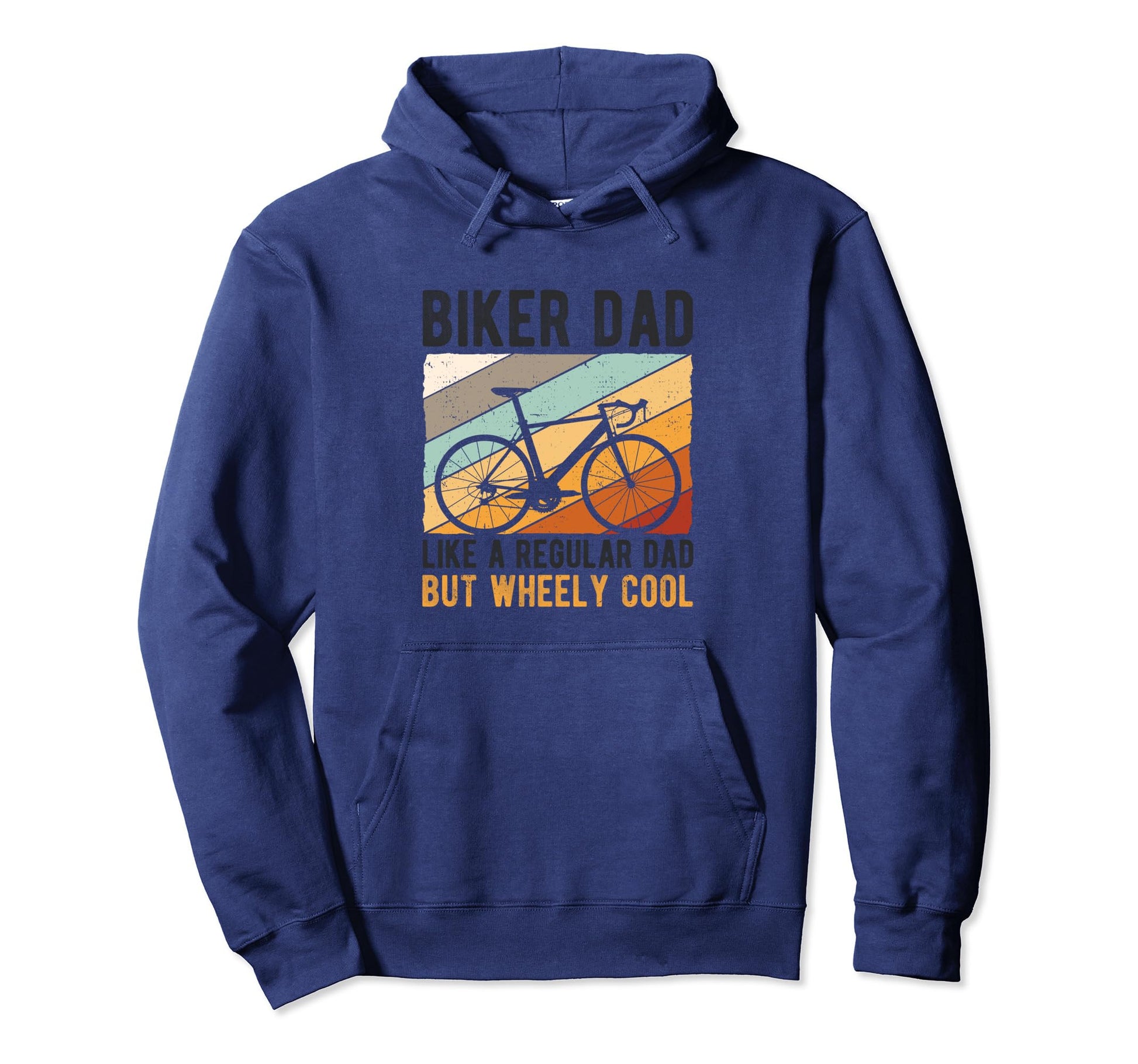 Biker Dad Like Regular Dad But Wheely Hoodie - Custom Art Print Unisex - T-Shirt, Sweatshirt, Hoodie