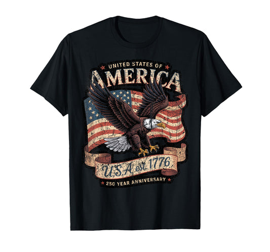 American Flag T-Shirt - Custom Art Print Men Women - T-Shirt, Sweatshirt, Hoodie