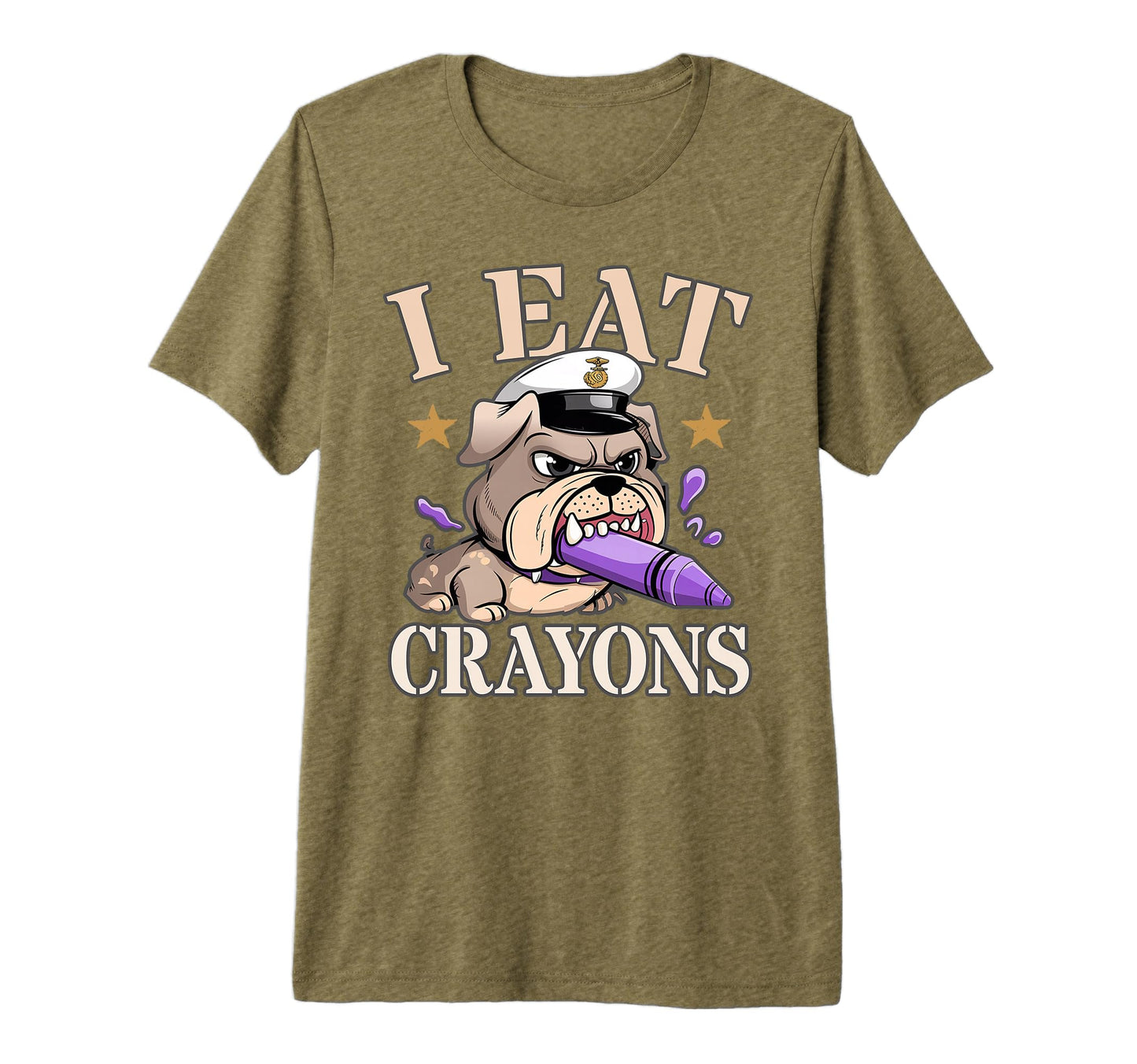 I Eat Crayons Corps Crew Military T-Shirt - Minimalist Print Men Women - T-Shirt, Sweatshirt, Hoodie
