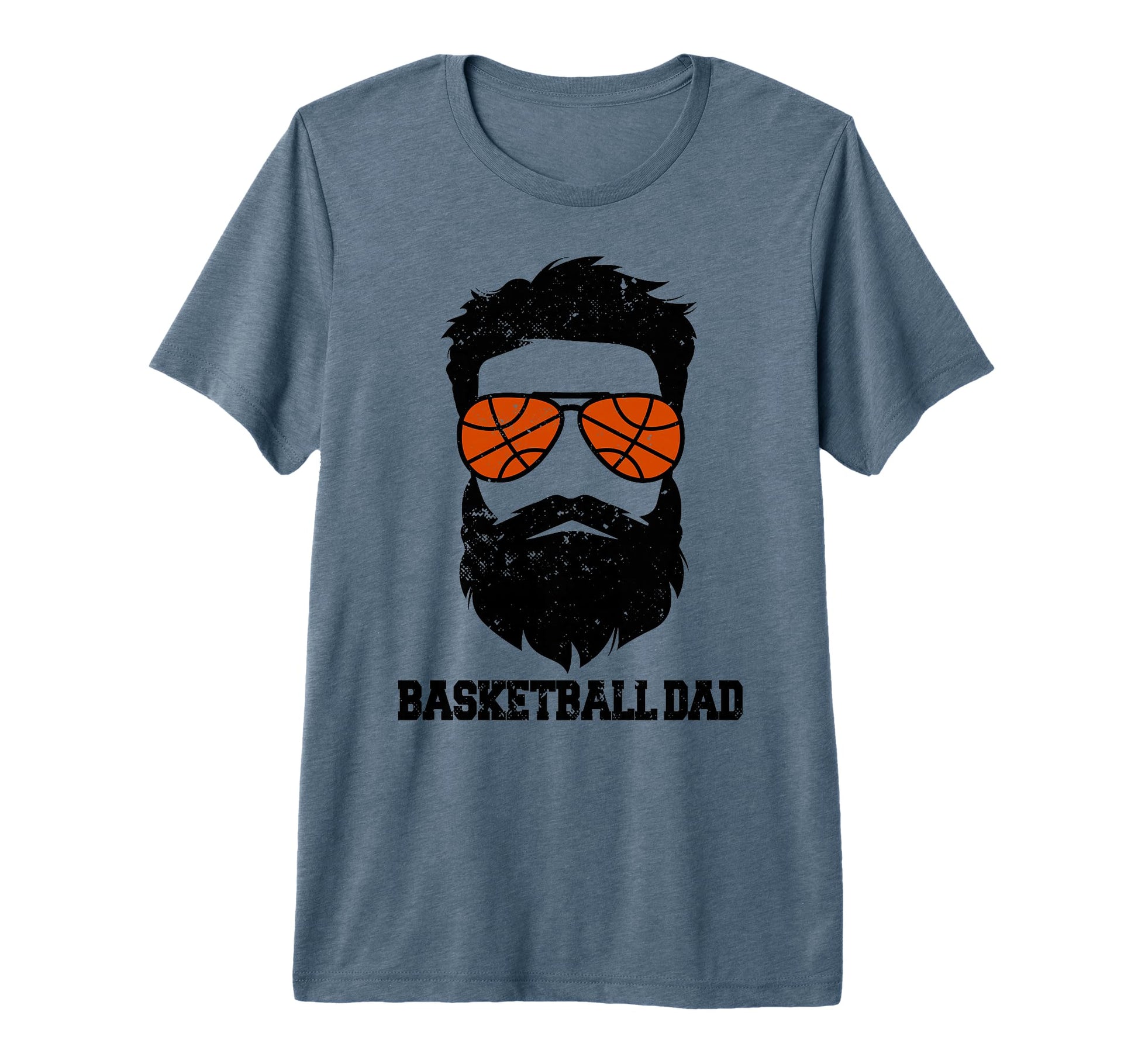 Mens Basketball Dad Funny Messy Hair T-Shirt - Novelty Apparel for Adults - T-Shirt, Sweatshirt, Hoodie