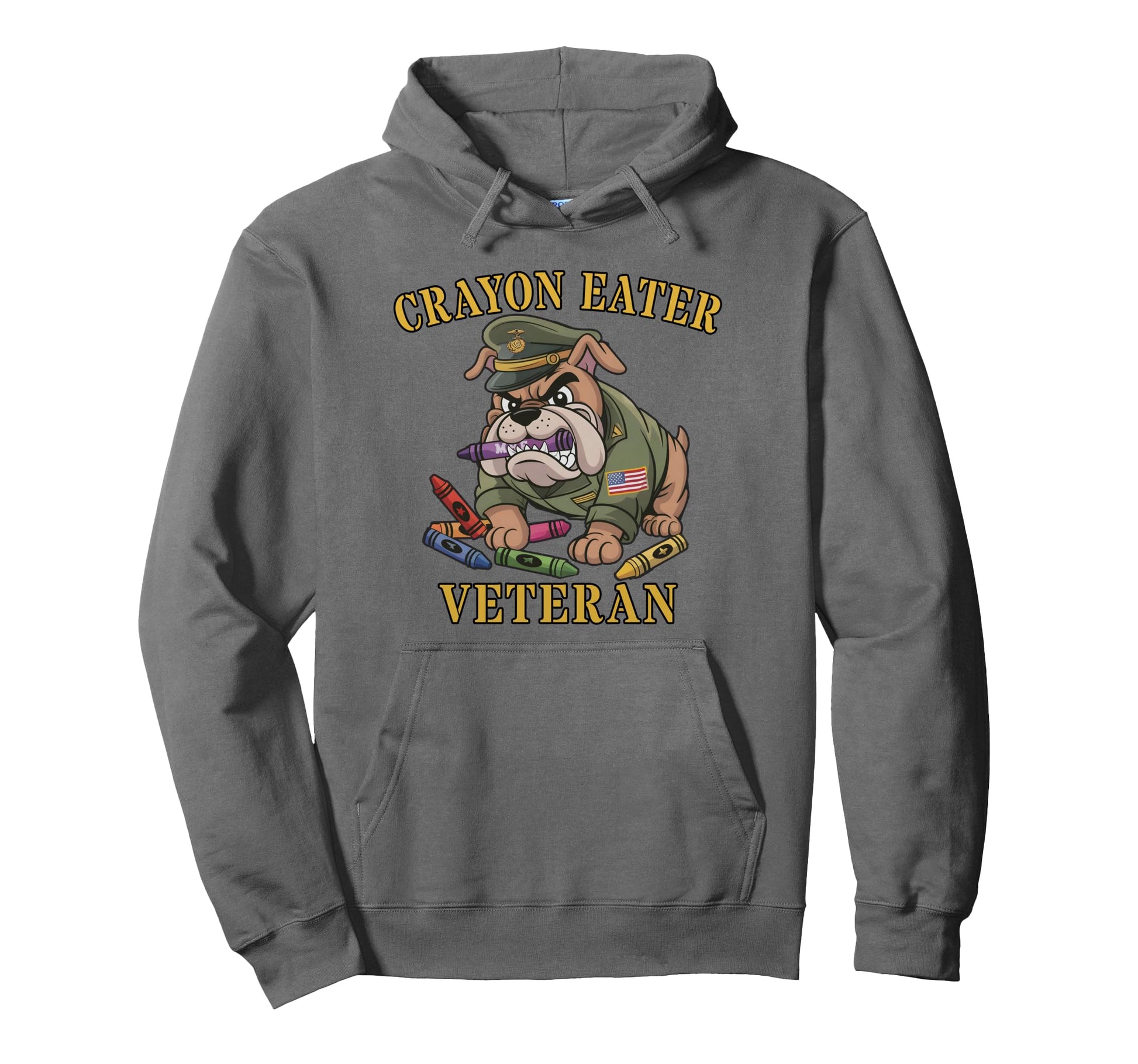 Funny Crayon Eater Veteran Grandpa Hoodie - Streetwear Style Unisex - T-Shirt, Sweatshirt, Hoodie