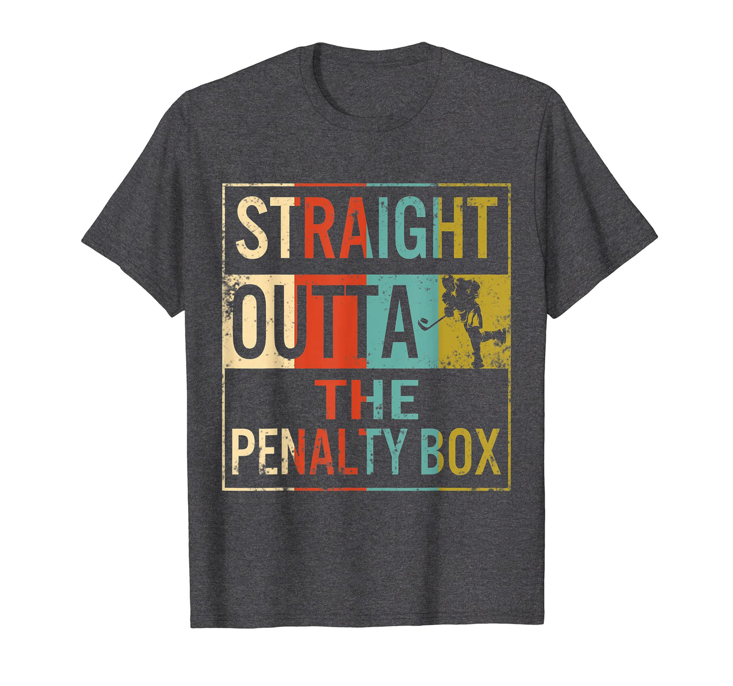 Ice Hockey Player Straight Outta T-Shirt - Fun Novelty Design Unisex - T-Shirt, Sweatshirt, Hoodie