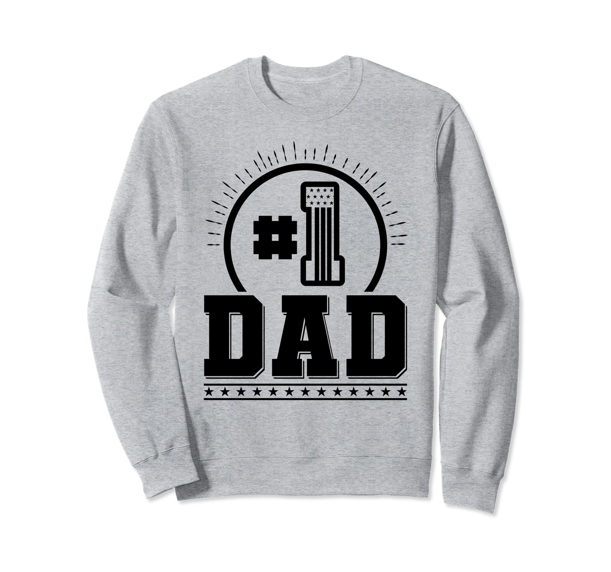 Number 1 Dad Fathers Day Nr One Sweatshirt - Minimalist Print Men Women - T-Shirt, Sweatshirt, Hoodie