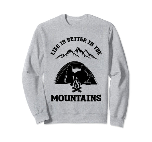 Camping Wildlife Retirement Nature Sweatshirt - Minimalist Print Unisex - T-Shirt, Sweatshirt, Hoodie