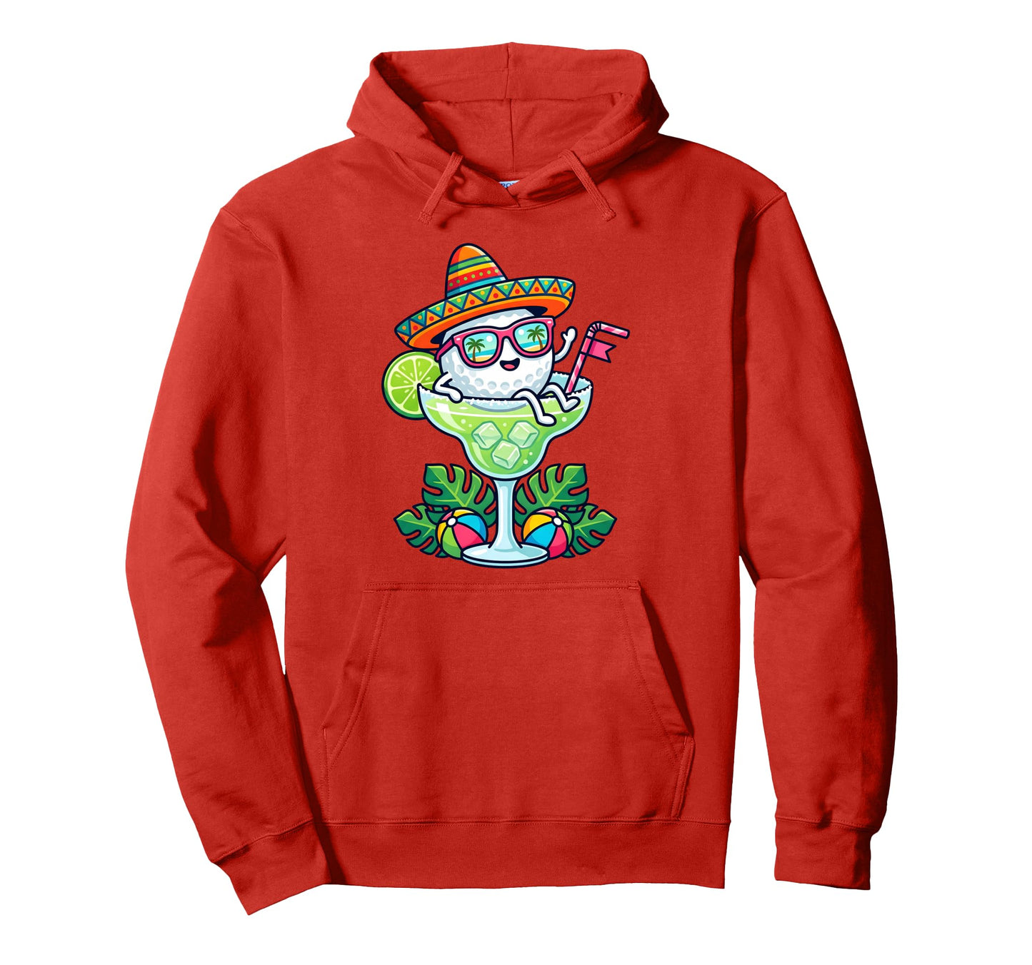 Cinco De Mayo Funny Golf Ball Sombrero Hoodie - Fun Novelty Design Unisex - T-Shirt, Sweatshirt, Hoodie