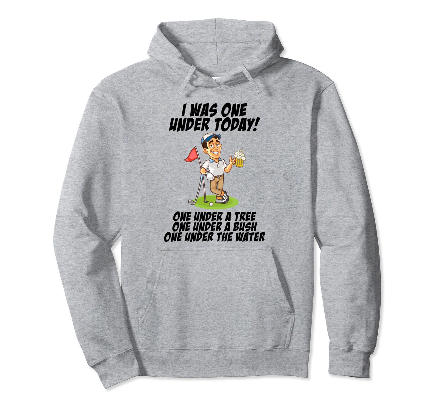 Funny Mens Golfing Golf Dad Par One Hoodie - Unique Graphic Men Women - T-Shirt, Sweatshirt, Hoodie
