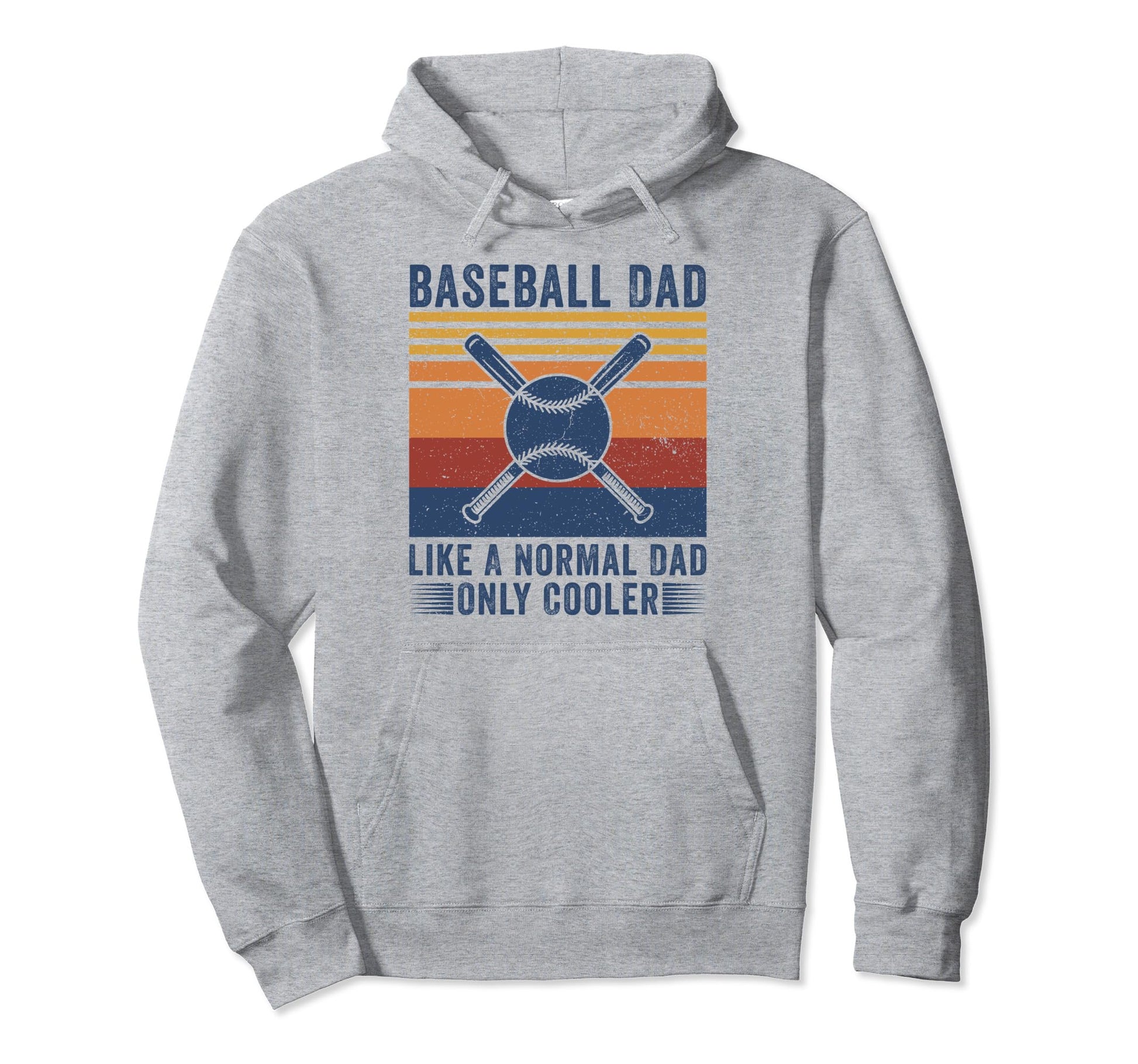 Baseball Dad Like Normal Dad Only Hoodie - Custom Art Print Men Women - T-Shirt, Sweatshirt, Hoodie