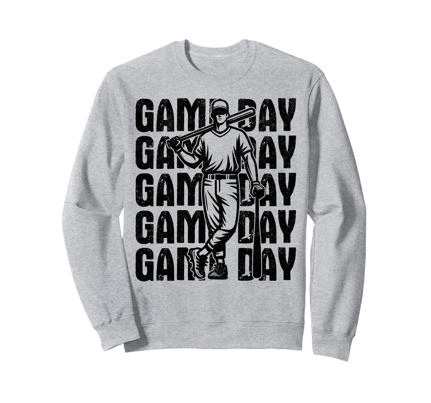 Game Day Baseball Baseball Mom Sweatshirt - Graphic Print Men Women - T-Shirt, Sweatshirt, Hoodie