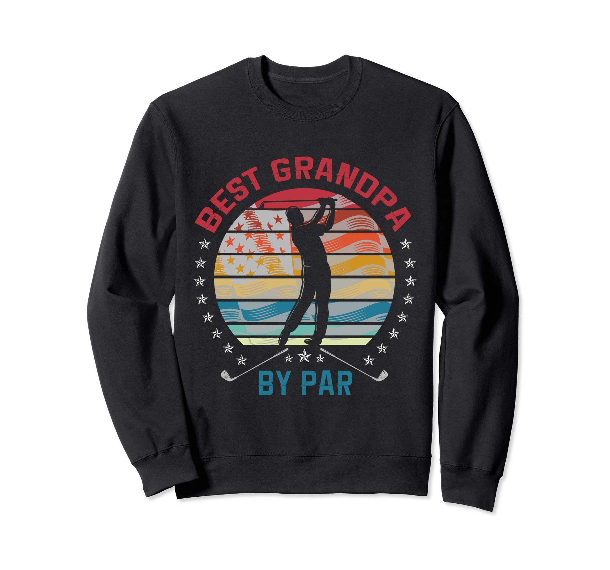 Best Grandpa Par Awesome Golfer Sweatshirt - Minimalist Print for Adults - T-Shirt, Sweatshirt, Hoodie