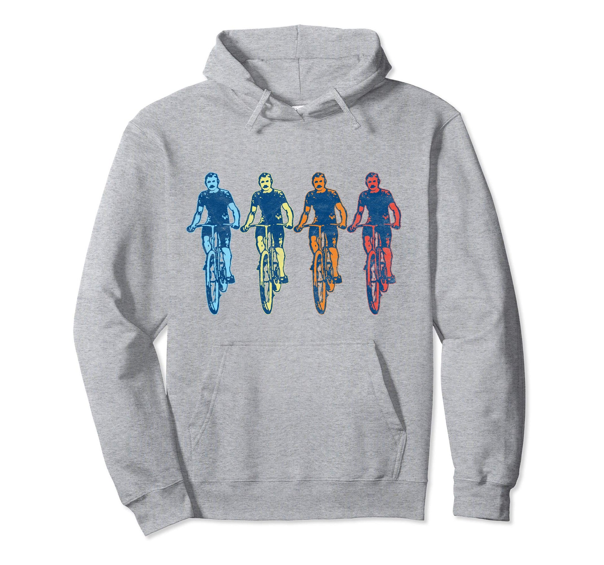 Bicyclist Pop Art Bike Hoodie - Trendy Graphic Unisex - T-Shirt, Sweatshirt, Hoodie