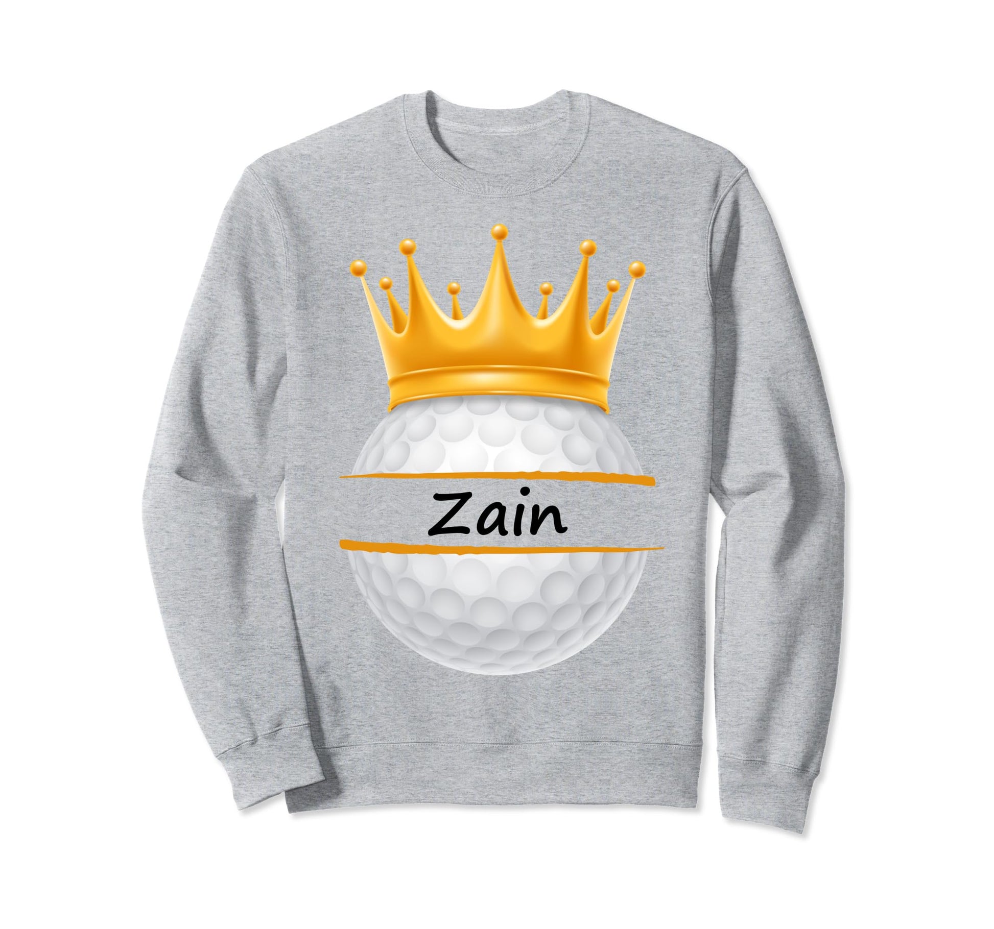 Novelty Golf Personalized Name Zain Sweatshirt - Trendy Graphic Unisex - T-Shirt, Sweatshirt, Hoodie