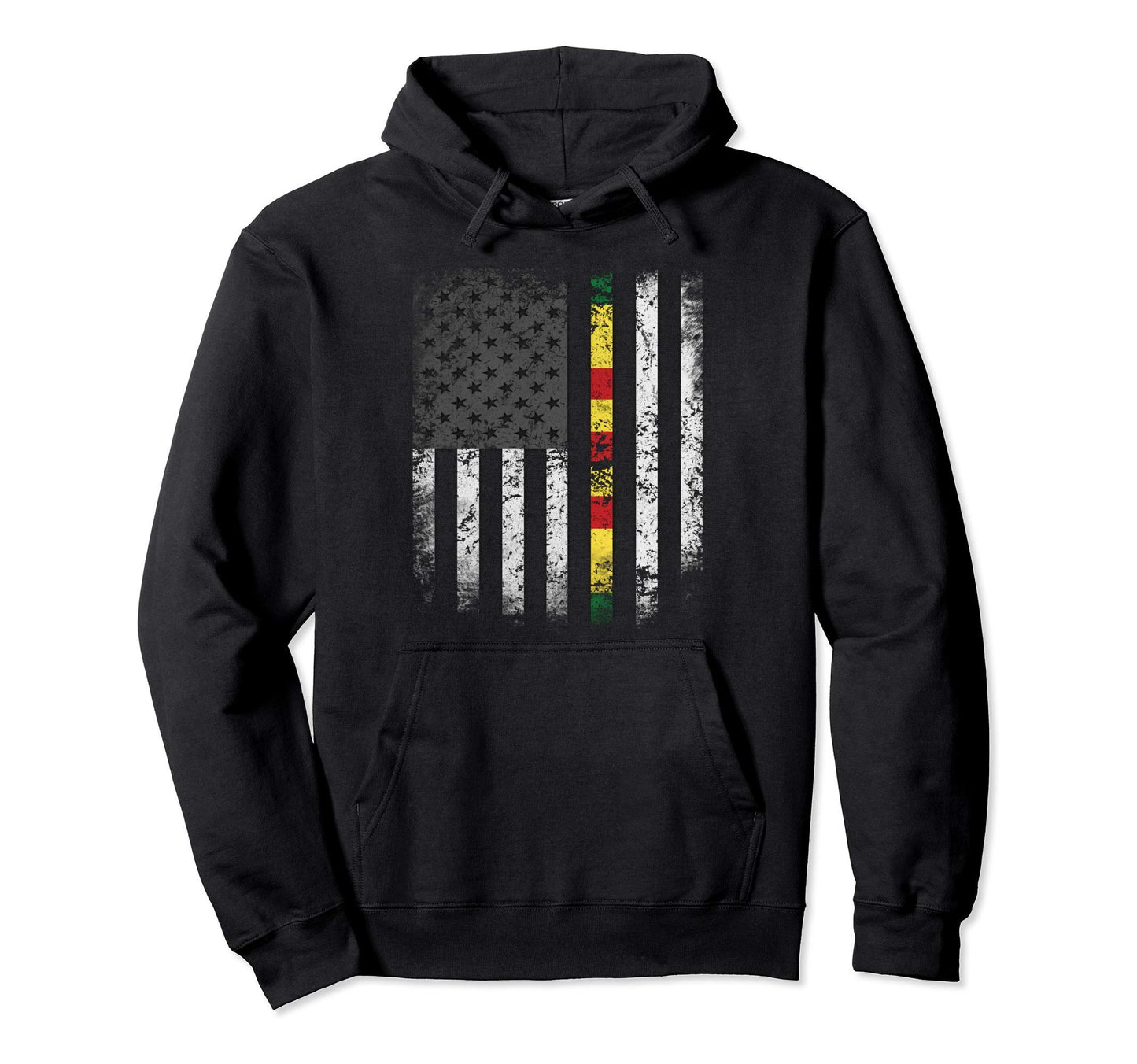 Proud Vietnam War Veteran Us Flag Hoodie - Casual Everyday Wear for Adults - T-Shirt, Sweatshirt, Hoodie
