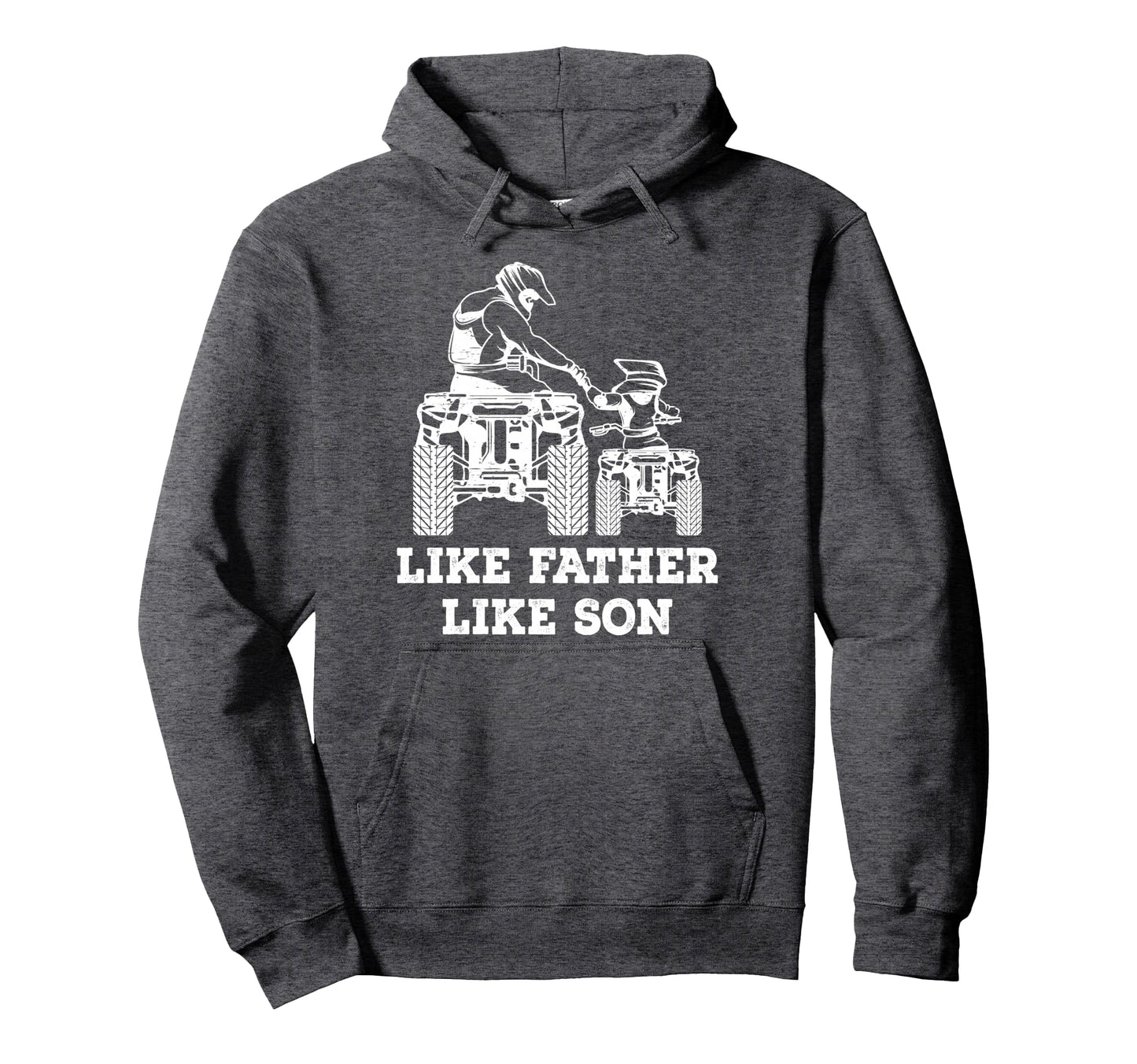 Quad Bike Like Father Like Son Four Hoodie - Graphic Print Men Women - T-Shirt, Sweatshirt, Hoodie