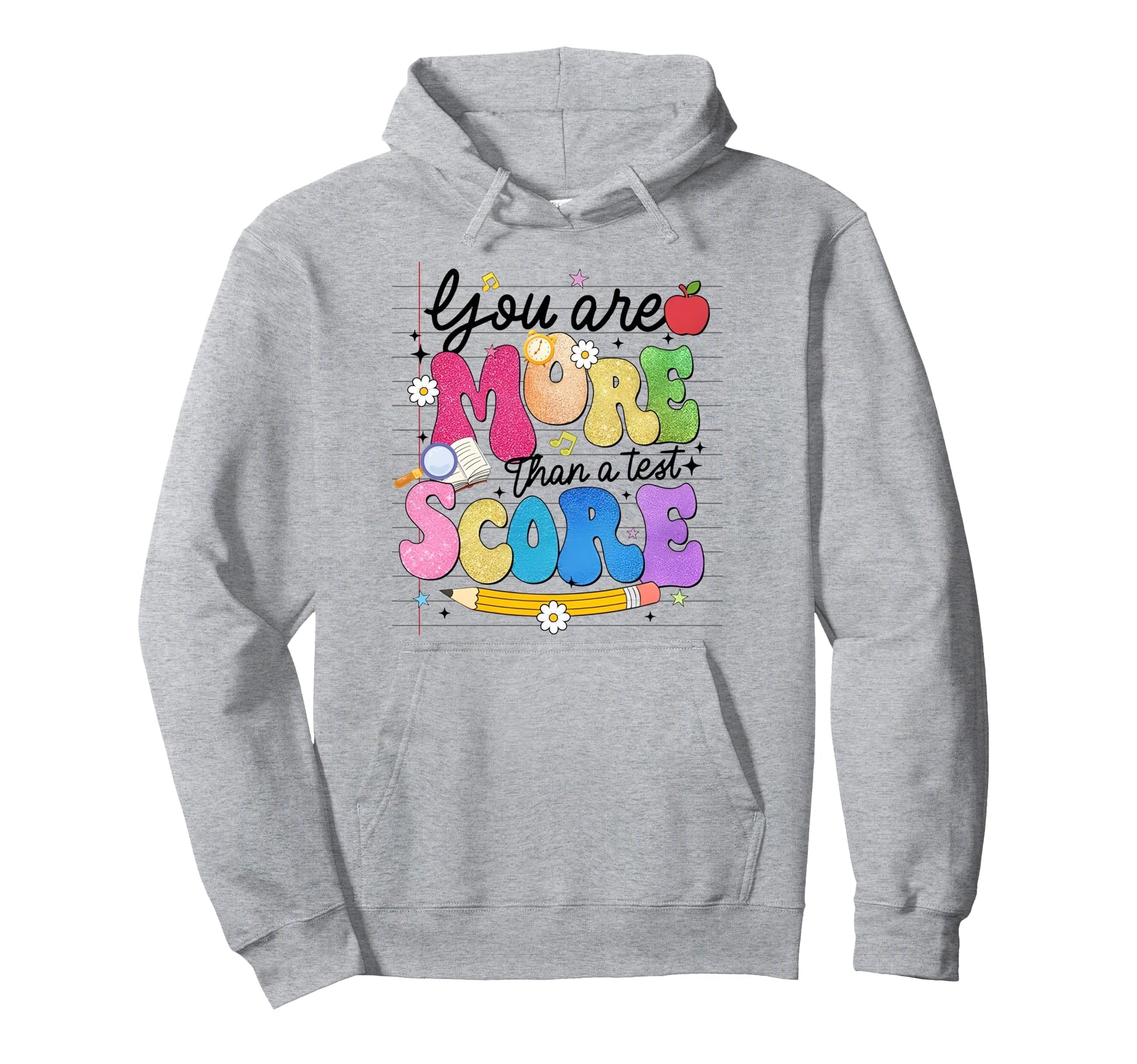 You Got This Rock Test Fun Ruled Paper Hoodie - Graphic Print Unisex - T-Shirt, Sweatshirt, Hoodie