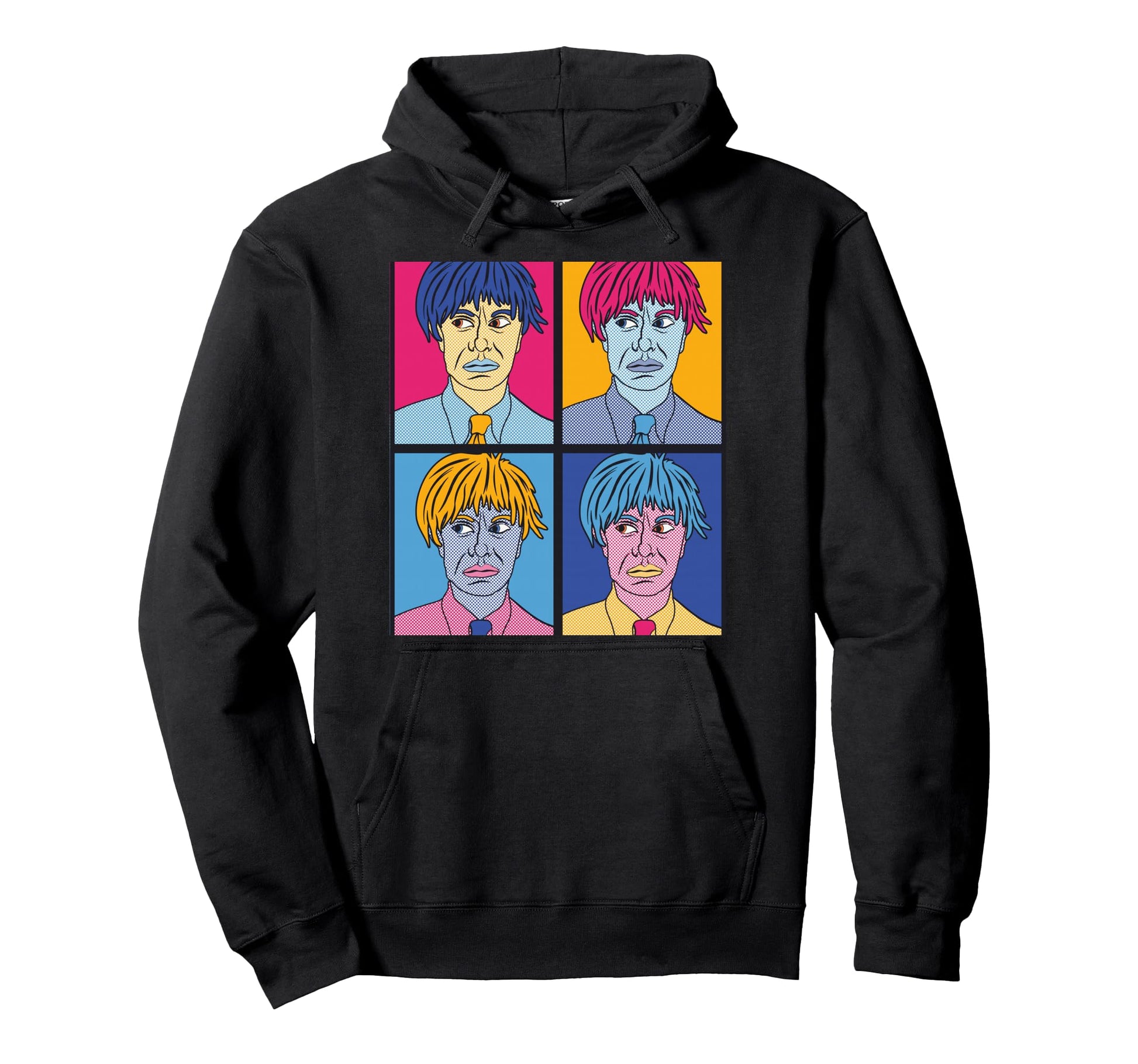 Pop Art 60S Love Artist Portrait Head Hoodie - Minimalist Print Unisex - T-Shirt, Sweatshirt, Hoodie