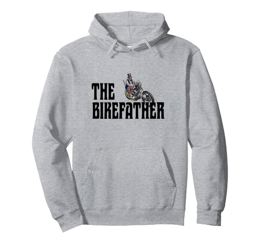 Biker Bikefather Biker Dad Funny Hoodie - Aesthetic Graphic for Adults - T-Shirt, Sweatshirt, Hoodie