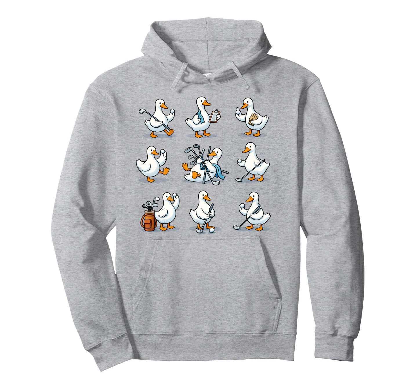 Funny Golf Goose Golfer Animal Hoodie - Novelty Apparel for Adults - T-Shirt, Sweatshirt, Hoodie