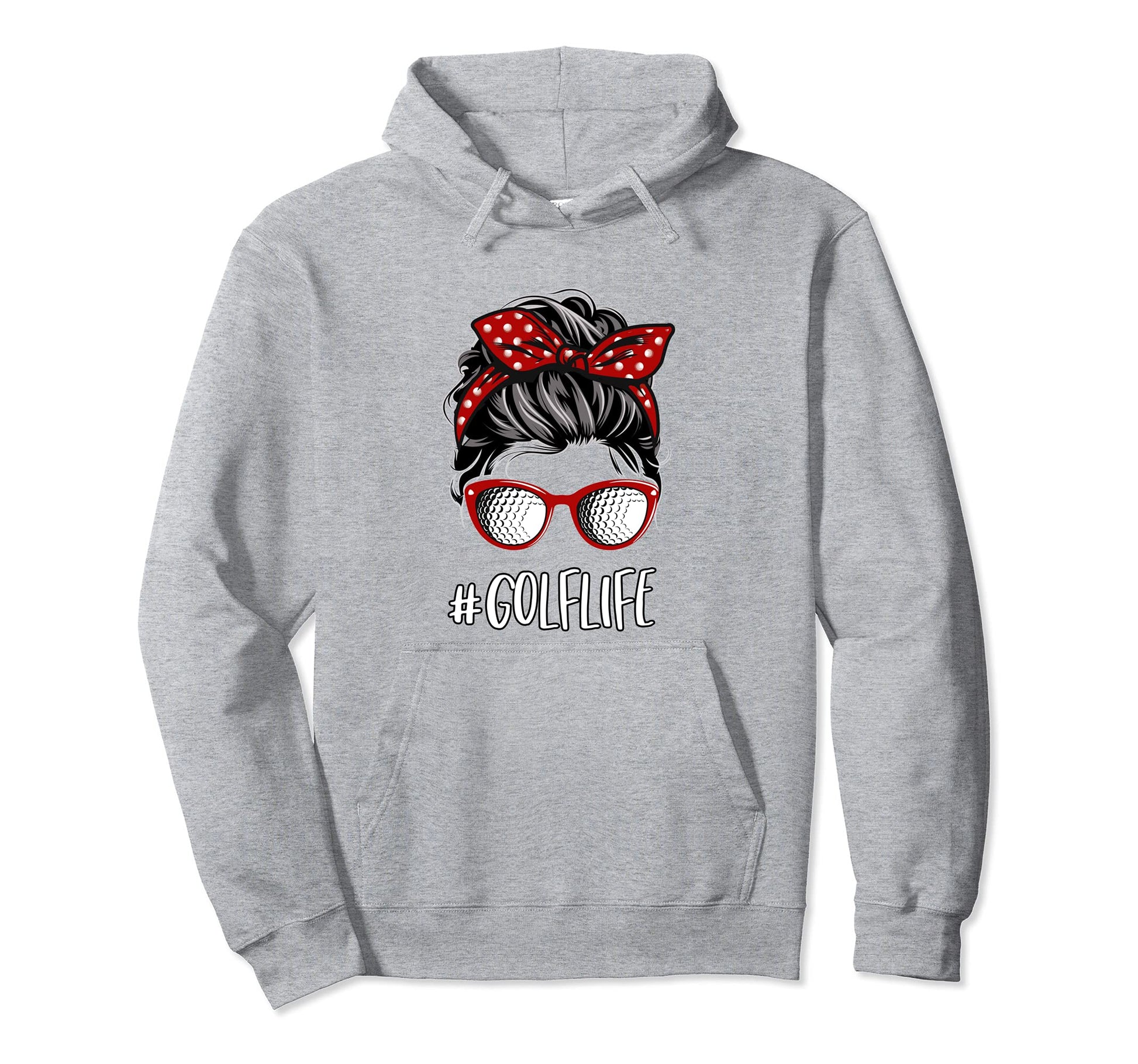 Golf Messy Bun Golf Lover Golf Player Hoodie - Trendy Graphic Unisex - T-Shirt, Sweatshirt, Hoodie