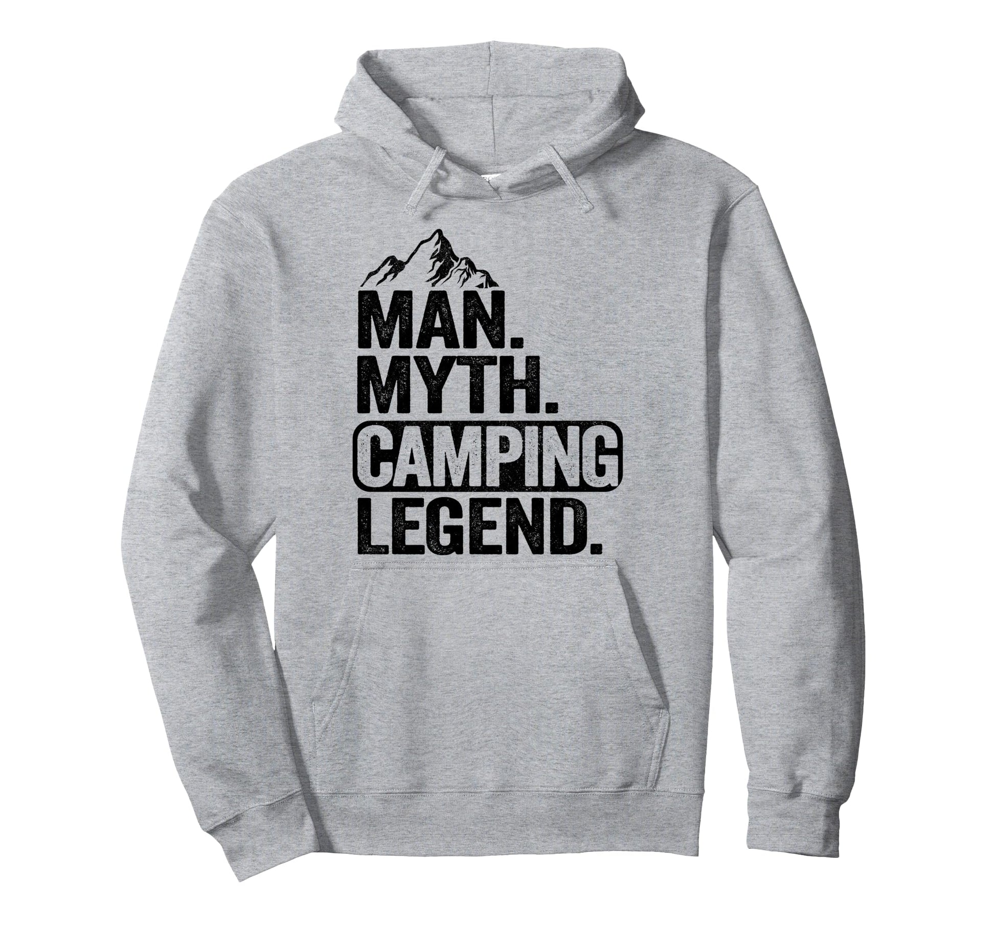 Myth Camping Legend Outdoor Camper Hoodie - Minimalist Print Men Women - T-Shirt, Sweatshirt, Hoodie