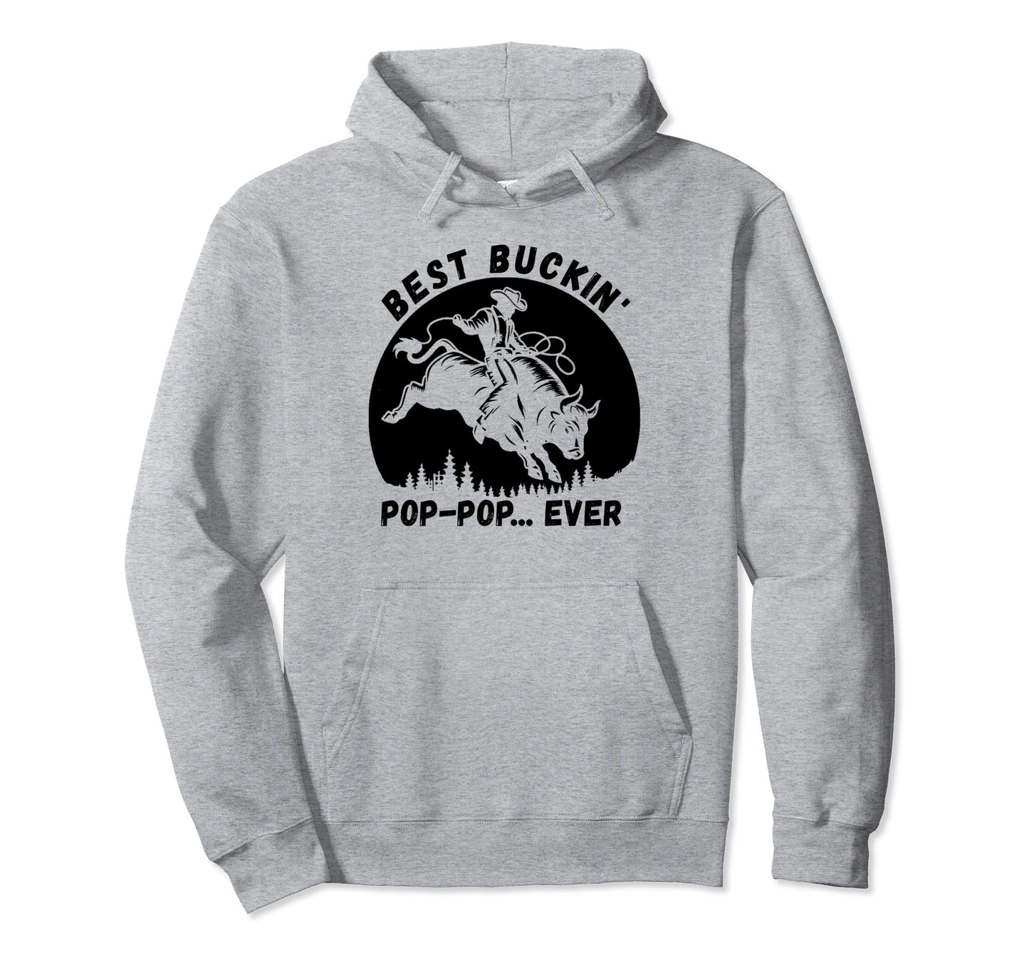 Bullriding Bucking Rodeo Fathers Day Hoodie - Casual Everyday Wear Unisex - T-Shirt, Sweatshirt, Hoodie