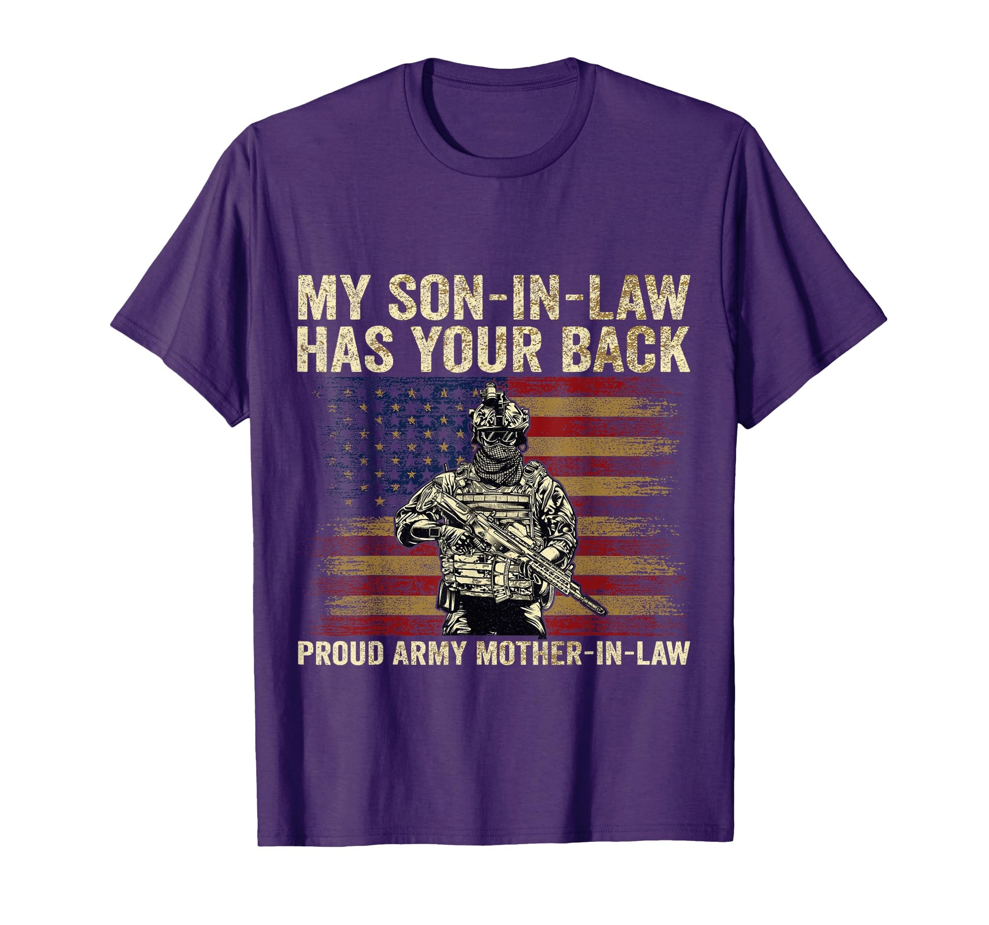 My Son Law Has Your Back Proud Army T-Shirt - Streetwear Style for Adults - T-Shirt, Sweatshirt, Hoodie