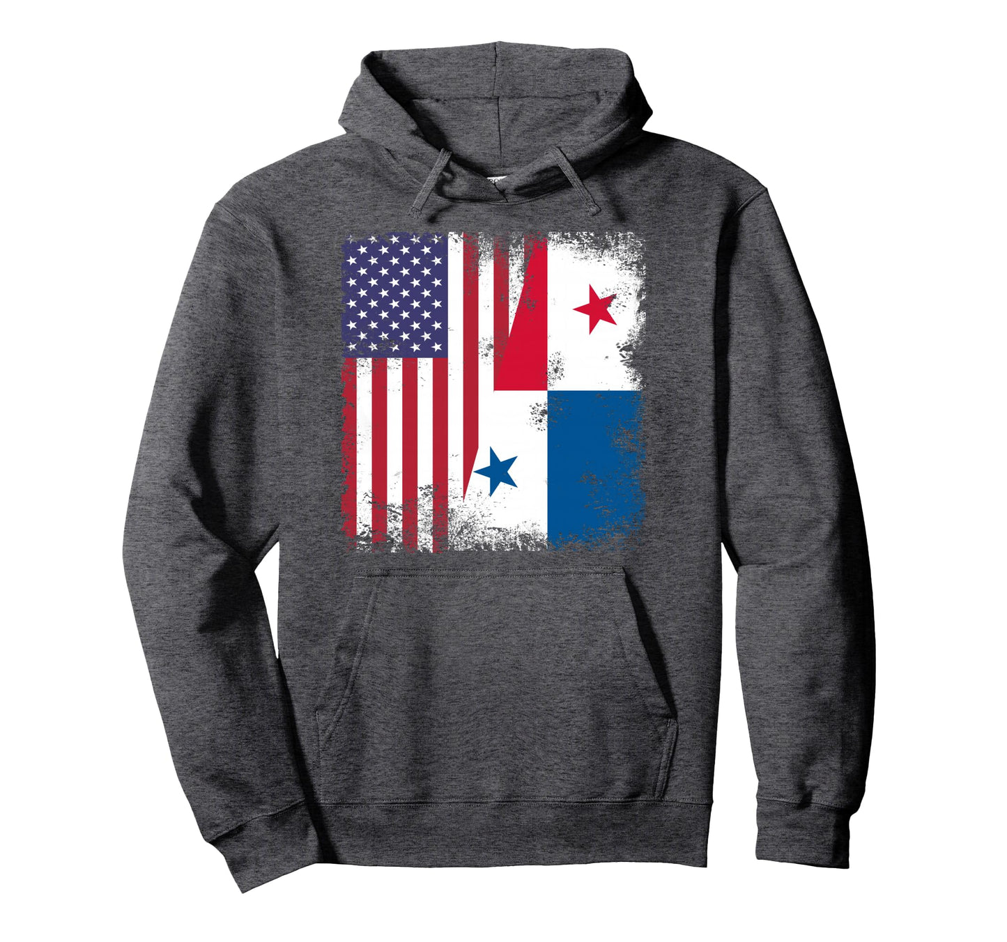Half Panamanian Flag Panama Usa Gift Hoodie - Custom Art Print Men Women - T-Shirt, Sweatshirt, Hoodie