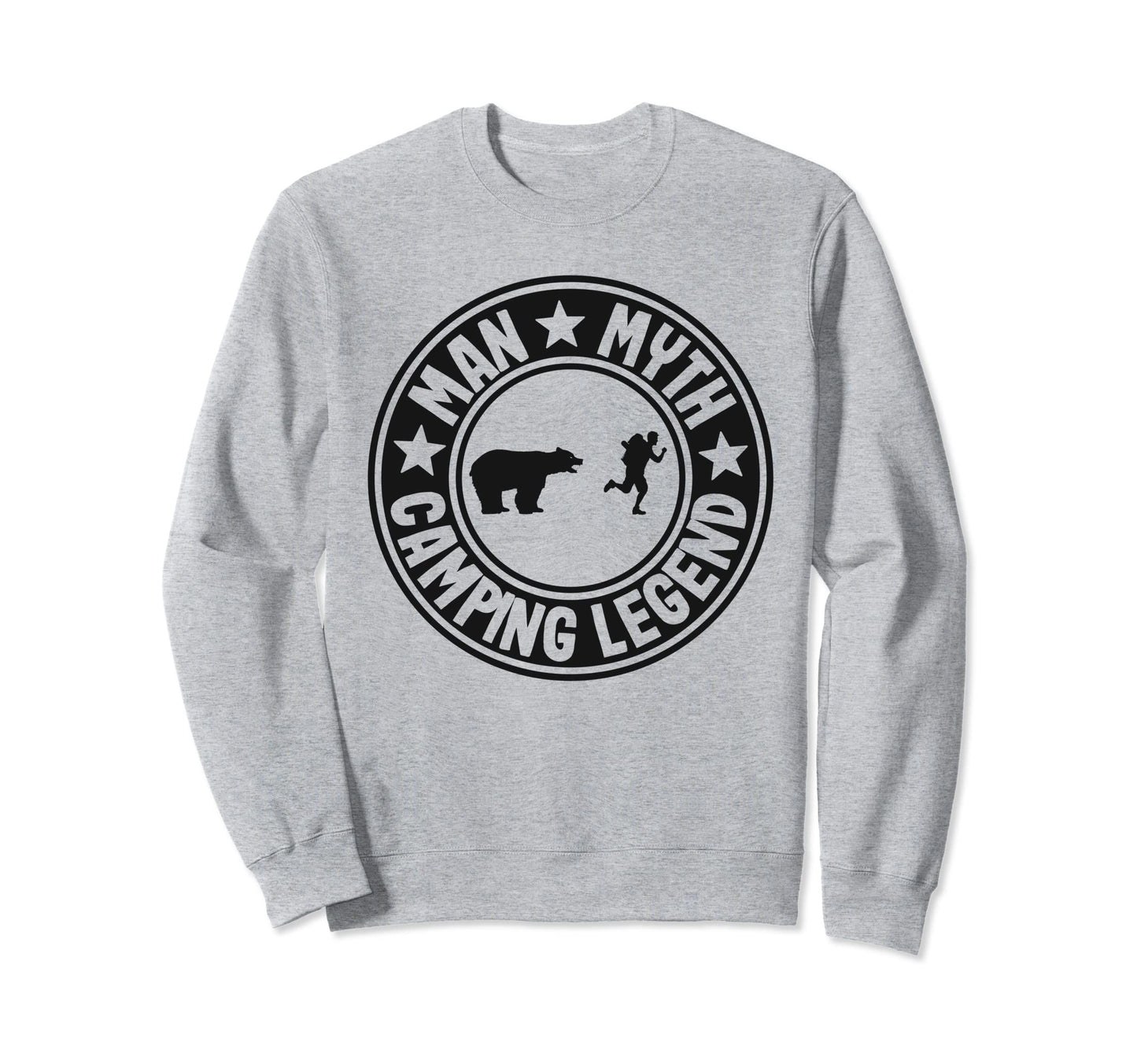 Myth Camping Legend Rv Camper Dad Sweatshirt - Unique Graphic Unisex - T-Shirt, Sweatshirt, Hoodie
