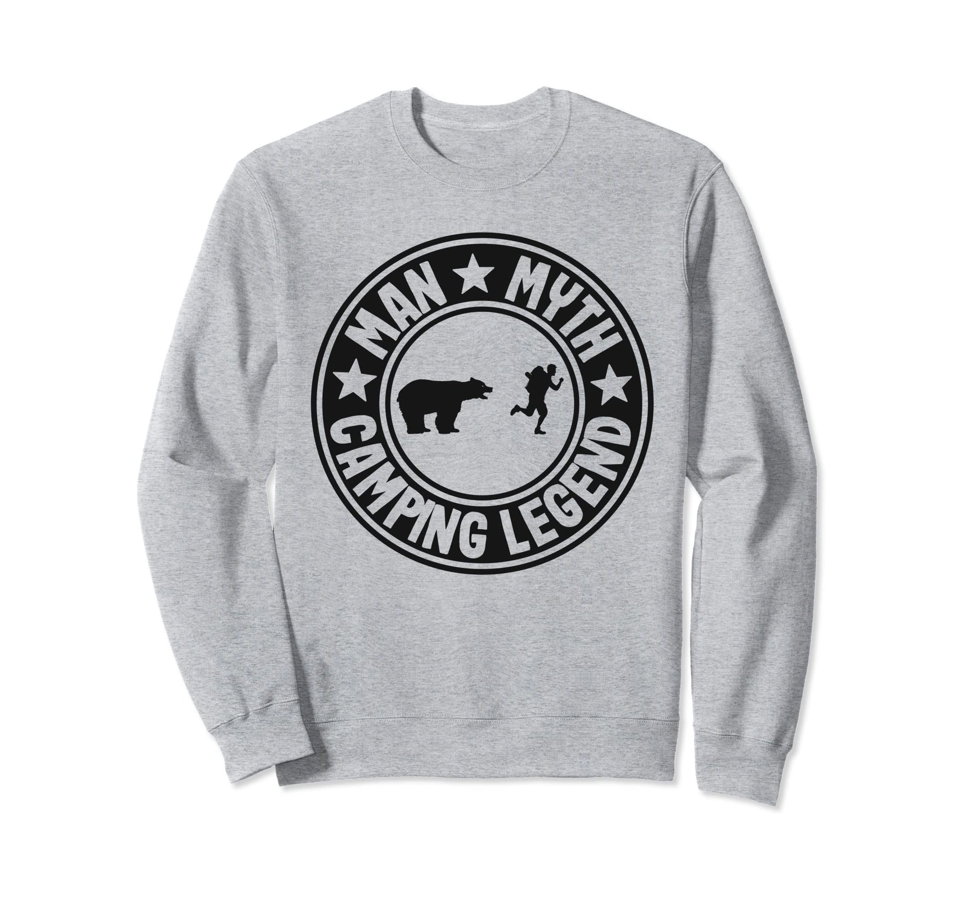 Myth Camping Legend Rv Camper Dad Sweatshirt - Unique Graphic Unisex - T-Shirt, Sweatshirt, Hoodie