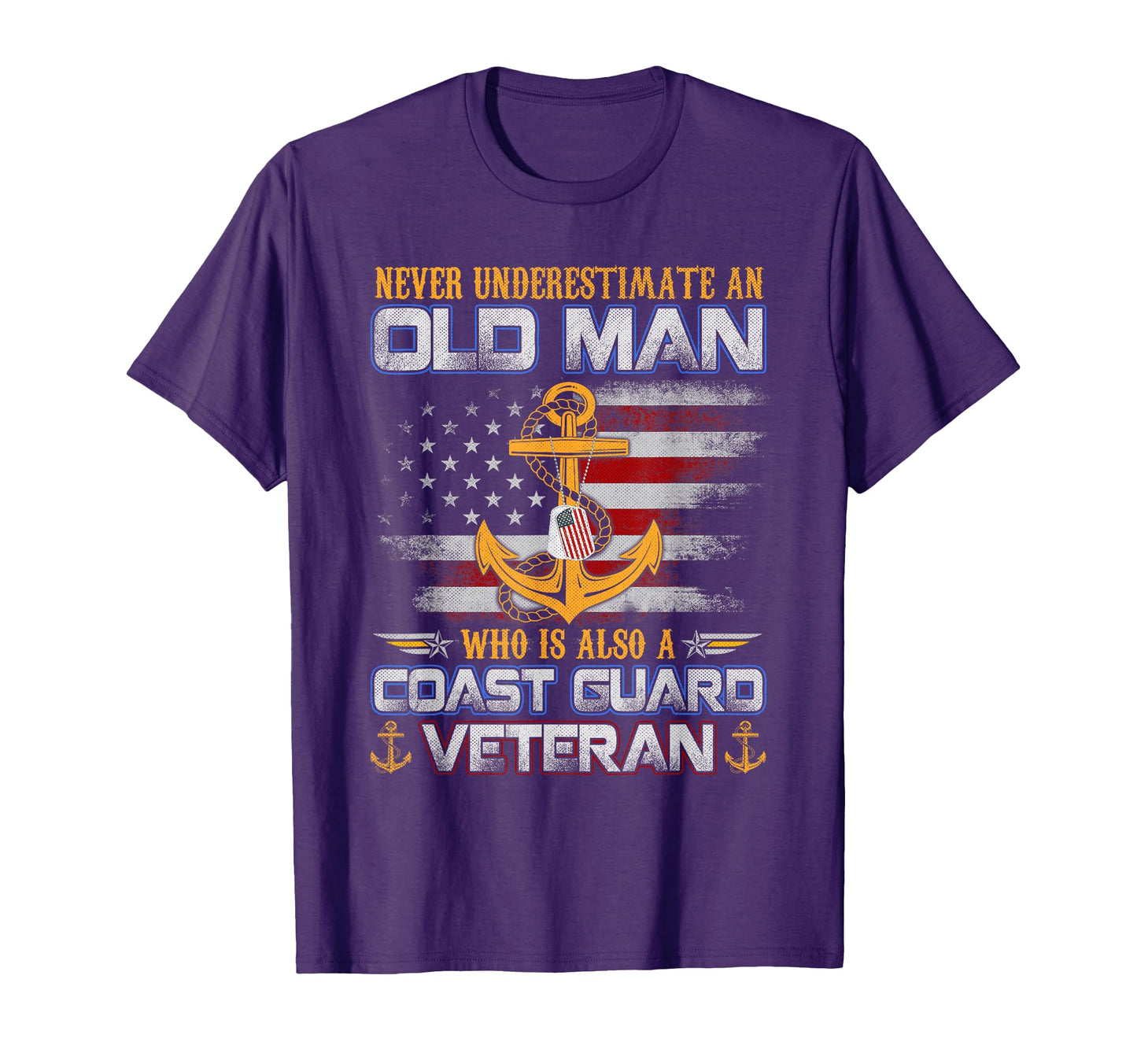 Never Underestimate Old U S Coast T-Shirt - Fun Novelty Design Unisex - T-Shirt, Sweatshirt, Hoodie