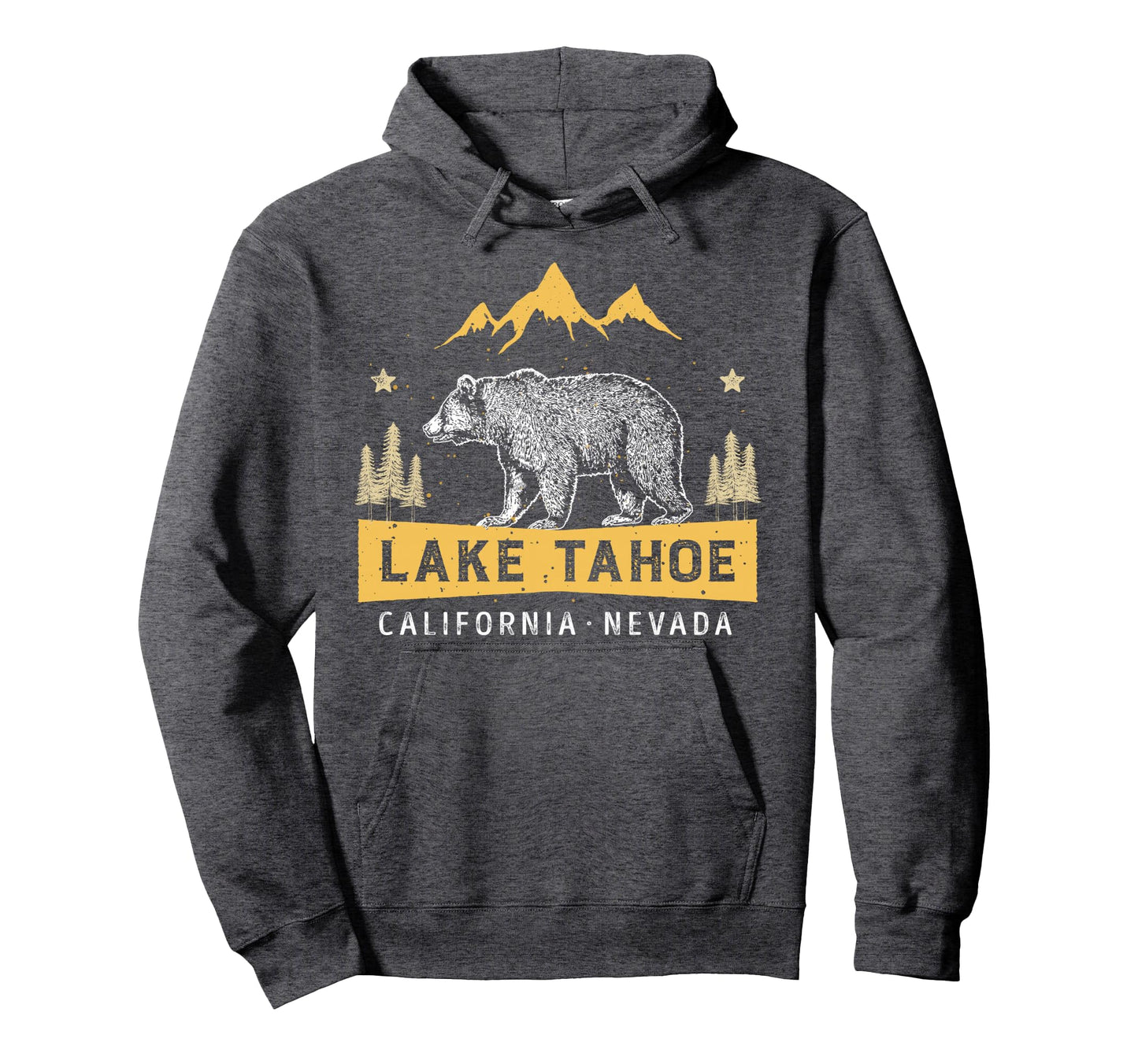 Lake Tahoe California Nevada Bear Hoodie - Aesthetic Graphic Men Women - T-Shirt, Sweatshirt, Hoodie
