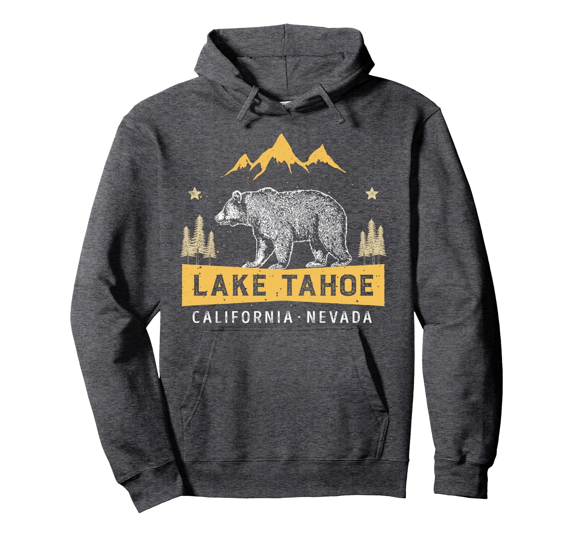 Lake Tahoe California Nevada Bear Hoodie - Aesthetic Graphic Men Women - T-Shirt, Sweatshirt, Hoodie