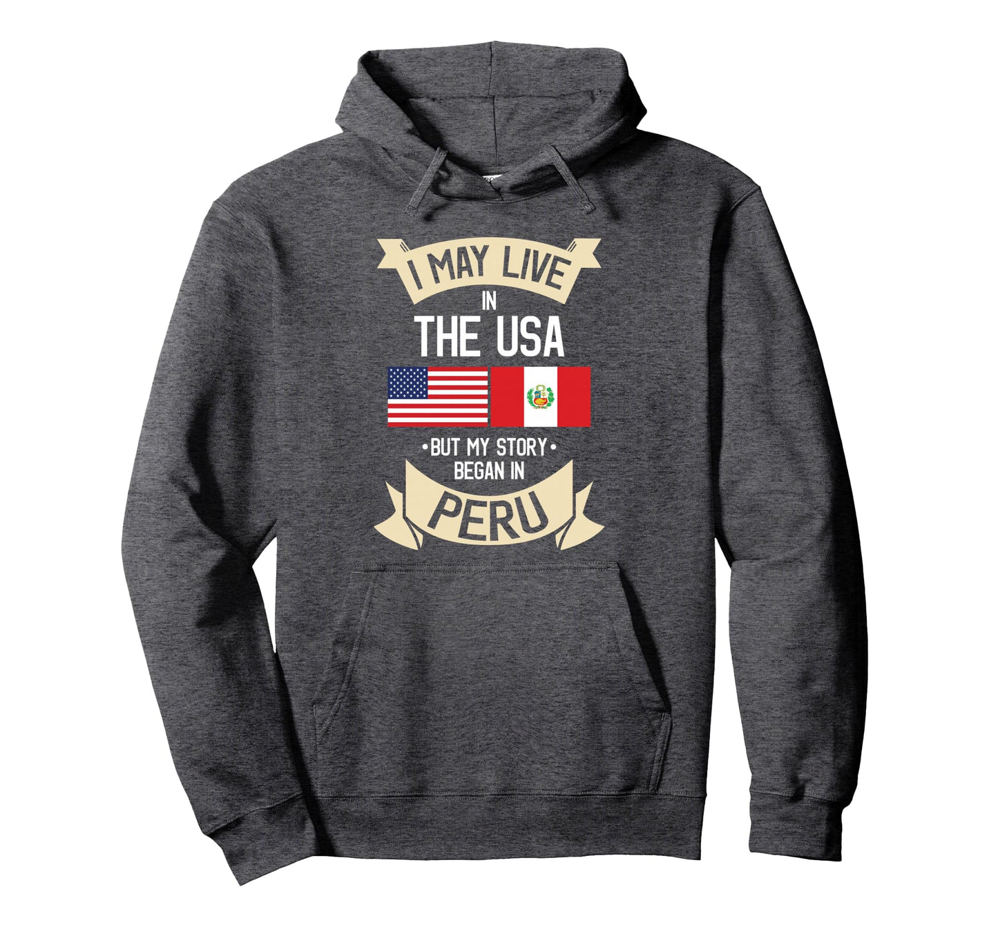 Peru American Flag Usa Peruvian Roots Hoodie - Streetwear Style Men Women - T-Shirt, Sweatshirt, Hoodie