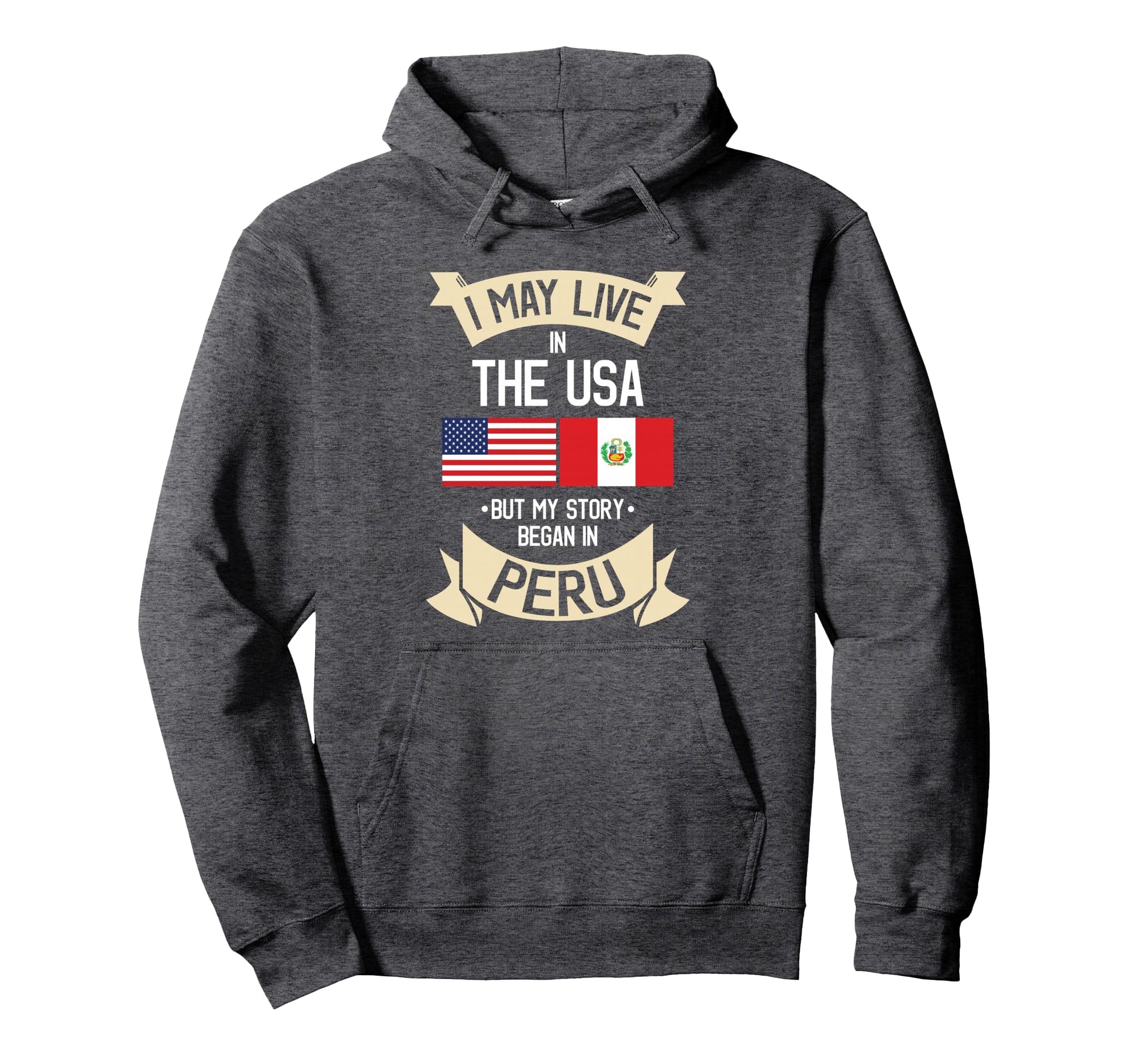 Peru American Flag Usa Peruvian Roots Hoodie - Streetwear Style Men Women - T-Shirt, Sweatshirt, Hoodie