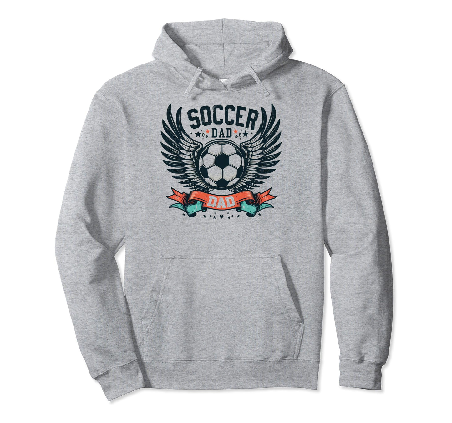 Soccer Dad Family Matching Dad Fathers Hoodie - Trendy Graphic for Adults - T-Shirt, Sweatshirt, Hoodie
