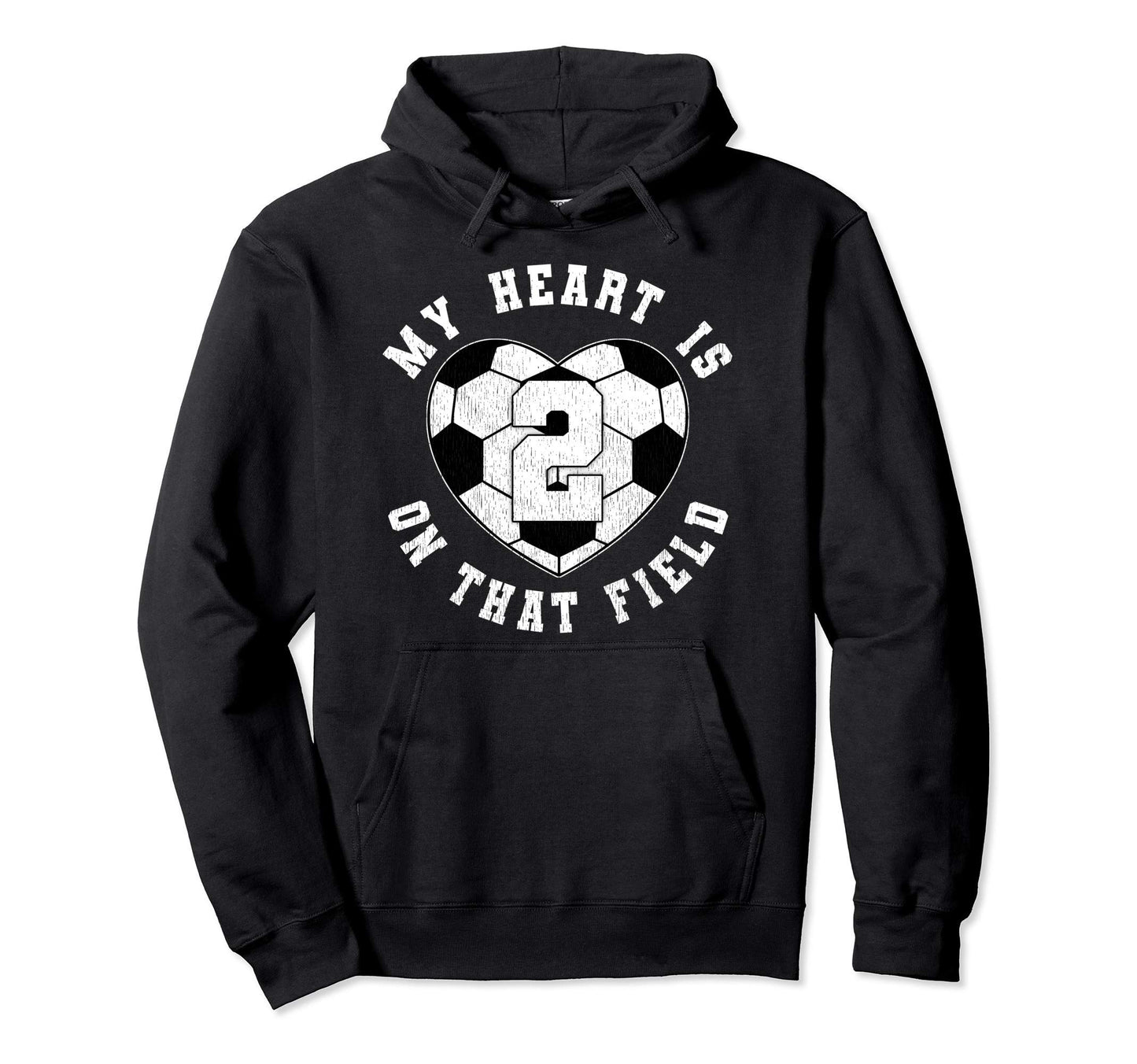 Soccer Player Mom Dad Jersey Number 2 Hoodie - Graphic Print Men Women - T-Shirt, Sweatshirt, Hoodie