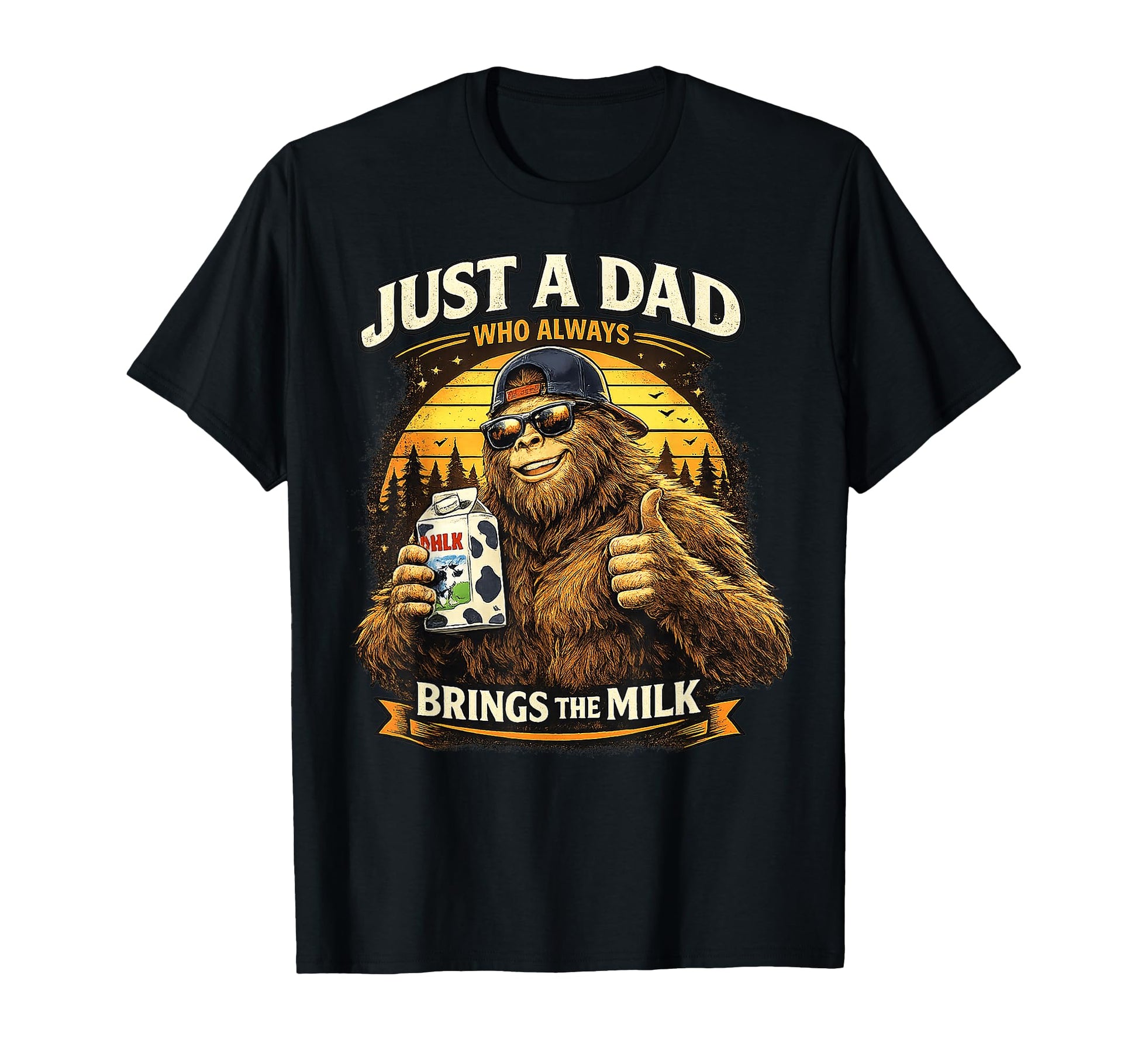 Funny Bigfoot Gifts Dad Fathers Day T-Shirt - Aesthetic Graphic Men Women - T-Shirt, Sweatshirt, Hoodie
