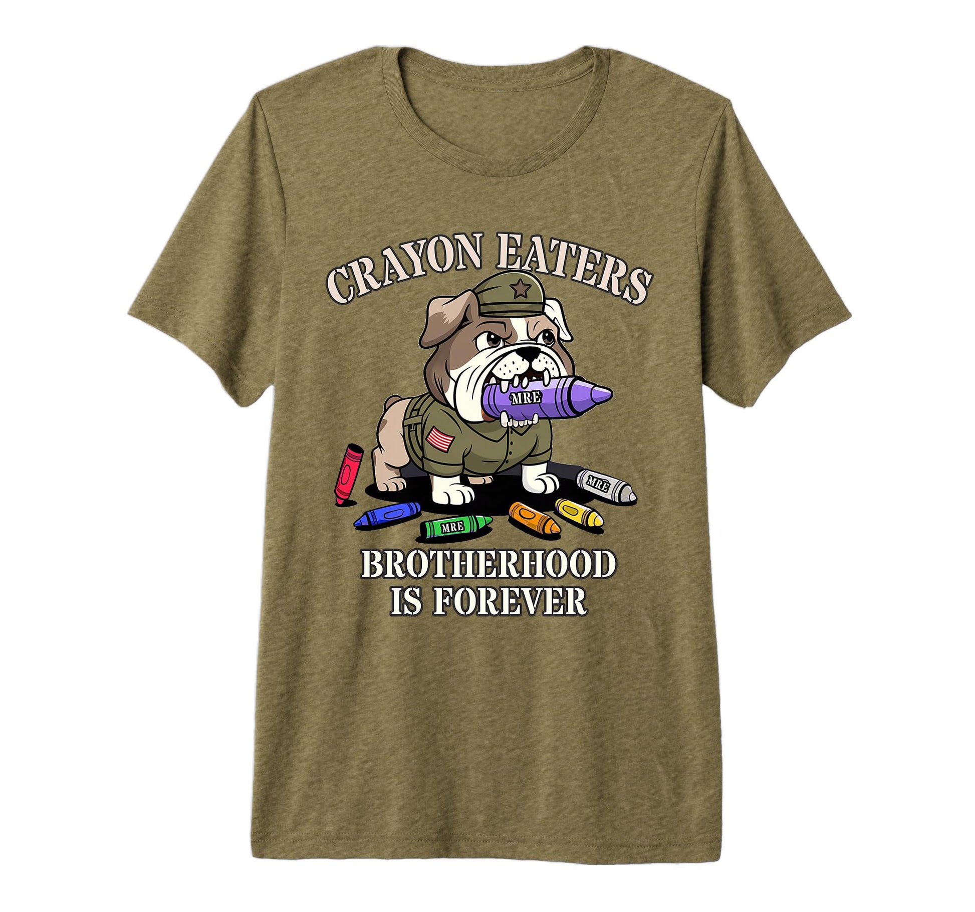 Military Crayon Eaters Brotherhood T-Shirt - Minimalist Print Unisex - T-Shirt, Sweatshirt, Hoodie