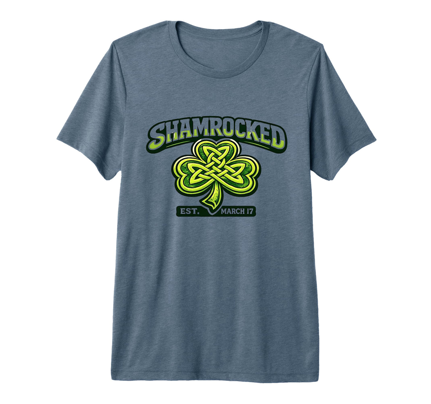 Shamrocked March 17Th Hockey Dad St T-Shirt - Novelty Apparel Unisex - T-Shirt, Sweatshirt, Hoodie
