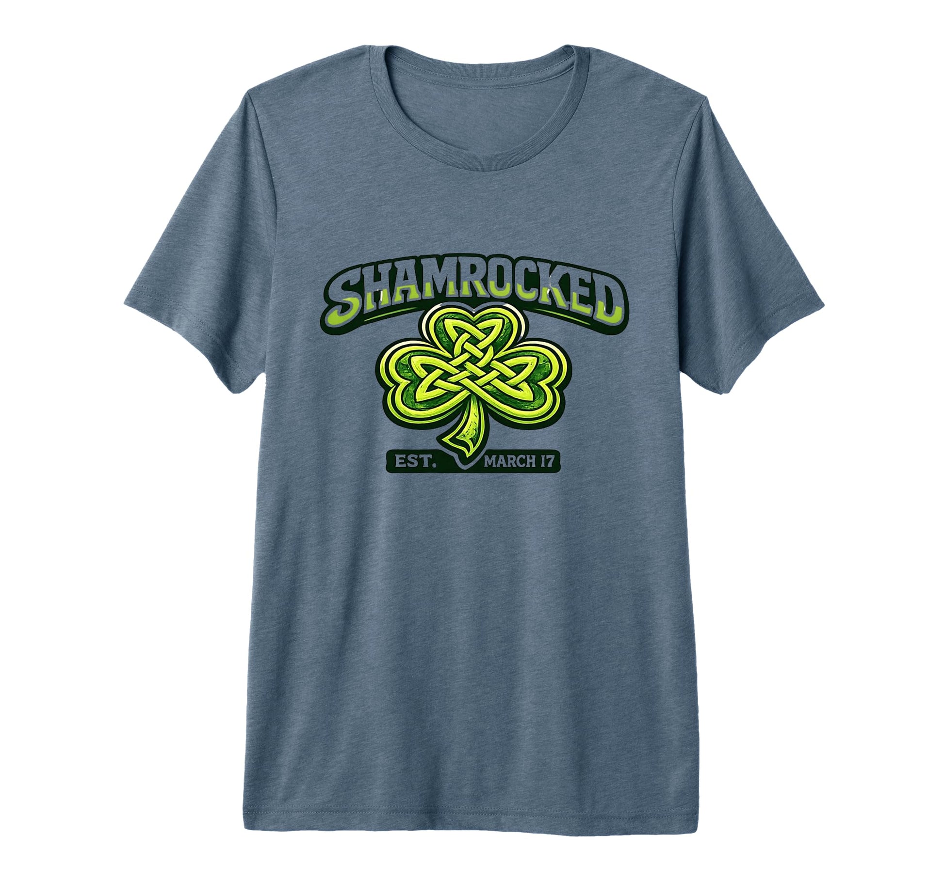 Shamrocked March 17Th Hockey Dad St T-Shirt - Novelty Apparel Unisex - T-Shirt, Sweatshirt, Hoodie