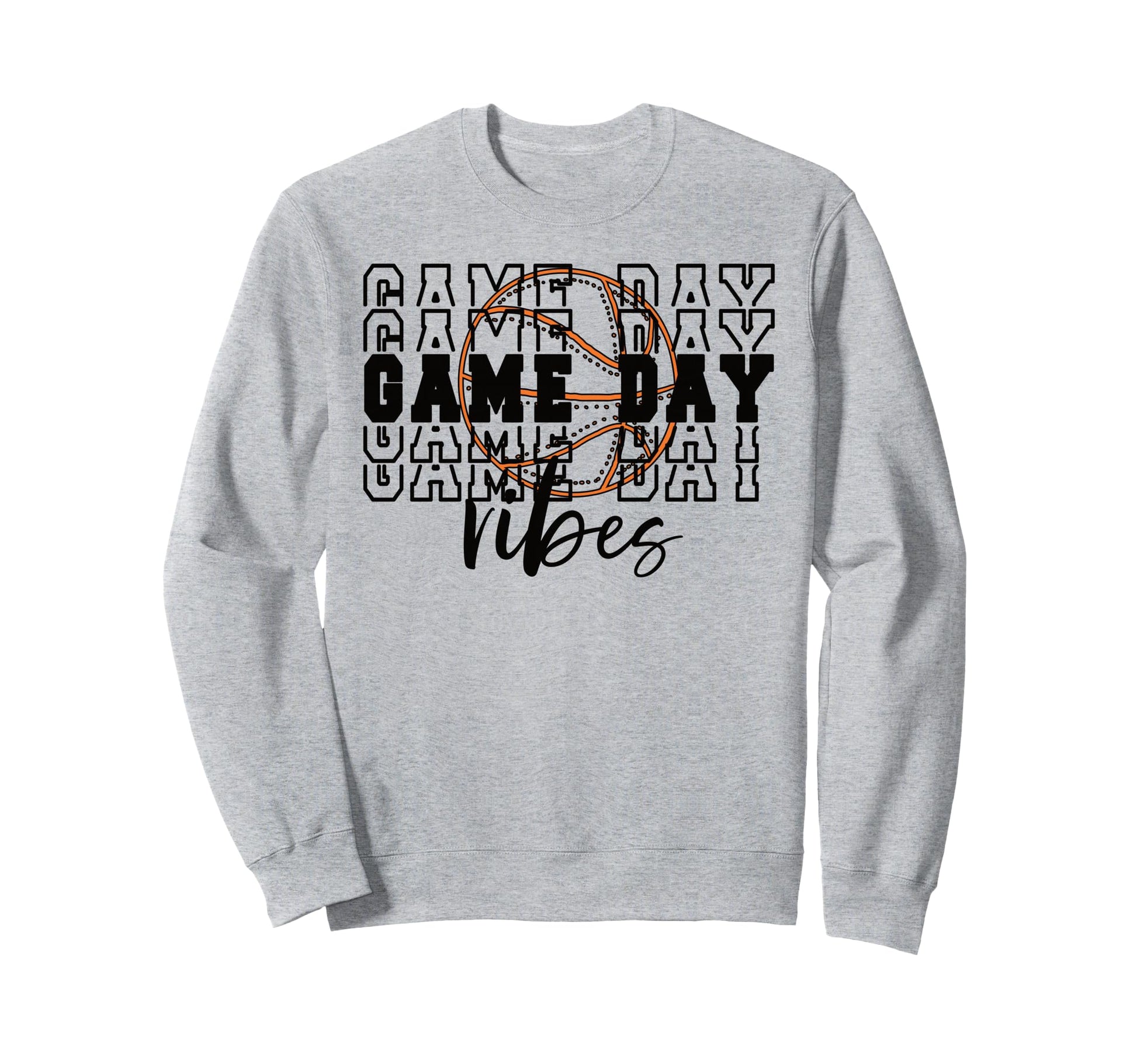 Game Day Vibes Basketball Game Day Sweatshirt - Aesthetic Graphic Unisex - T-Shirt, Sweatshirt, Hoodie