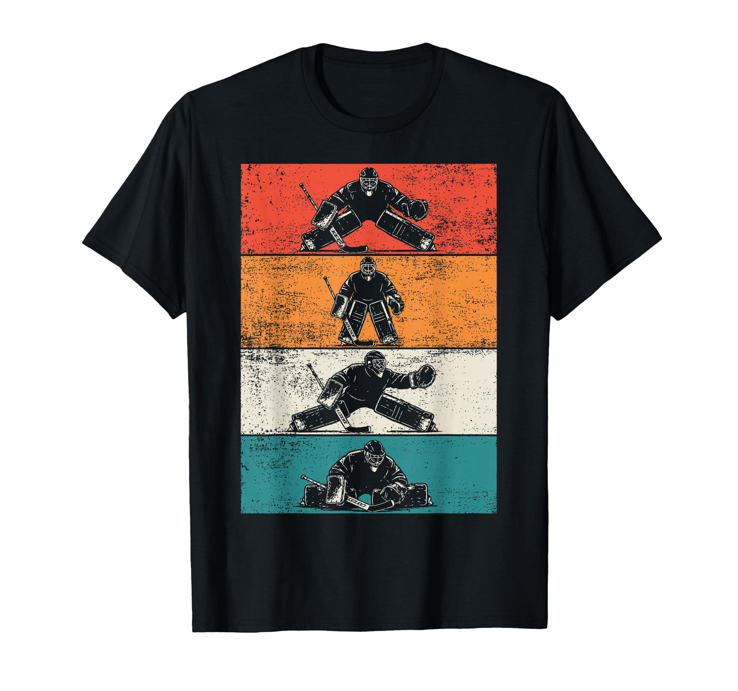 Ice Hockey Goalkeeper Goalie Hockey T-Shirt - Minimalist Print Men Women - T-Shirt, Sweatshirt, Hoodie