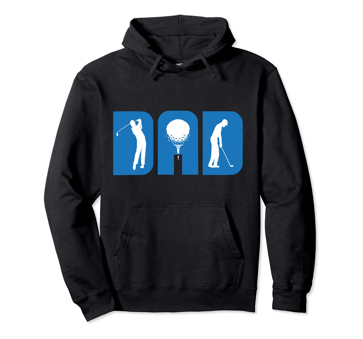 Golf Dad Player Par Club Silhouette Hoodie - Trendy Graphic for Adults - T-Shirt, Sweatshirt, Hoodie