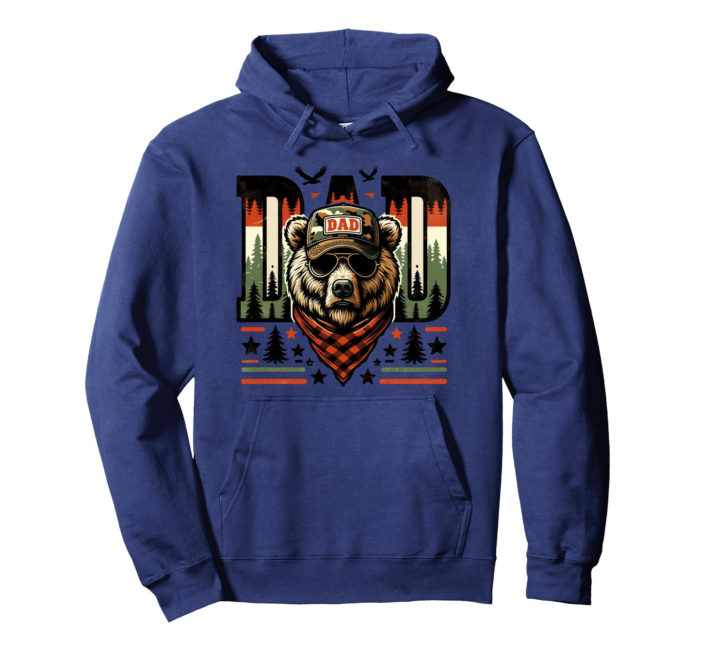 Dad Bear Papa Daddy Bear Lovers Camping Hoodie - Novelty Apparel Unisex - T-Shirt, Sweatshirt, Hoodie