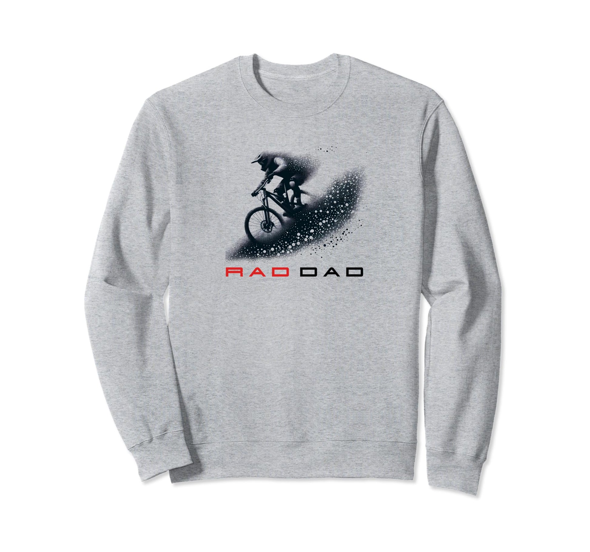 Rad Dad Mountain Biker Mtb Unique Sweatshirt - Graphic Print Unisex - T-Shirt, Sweatshirt, Hoodie