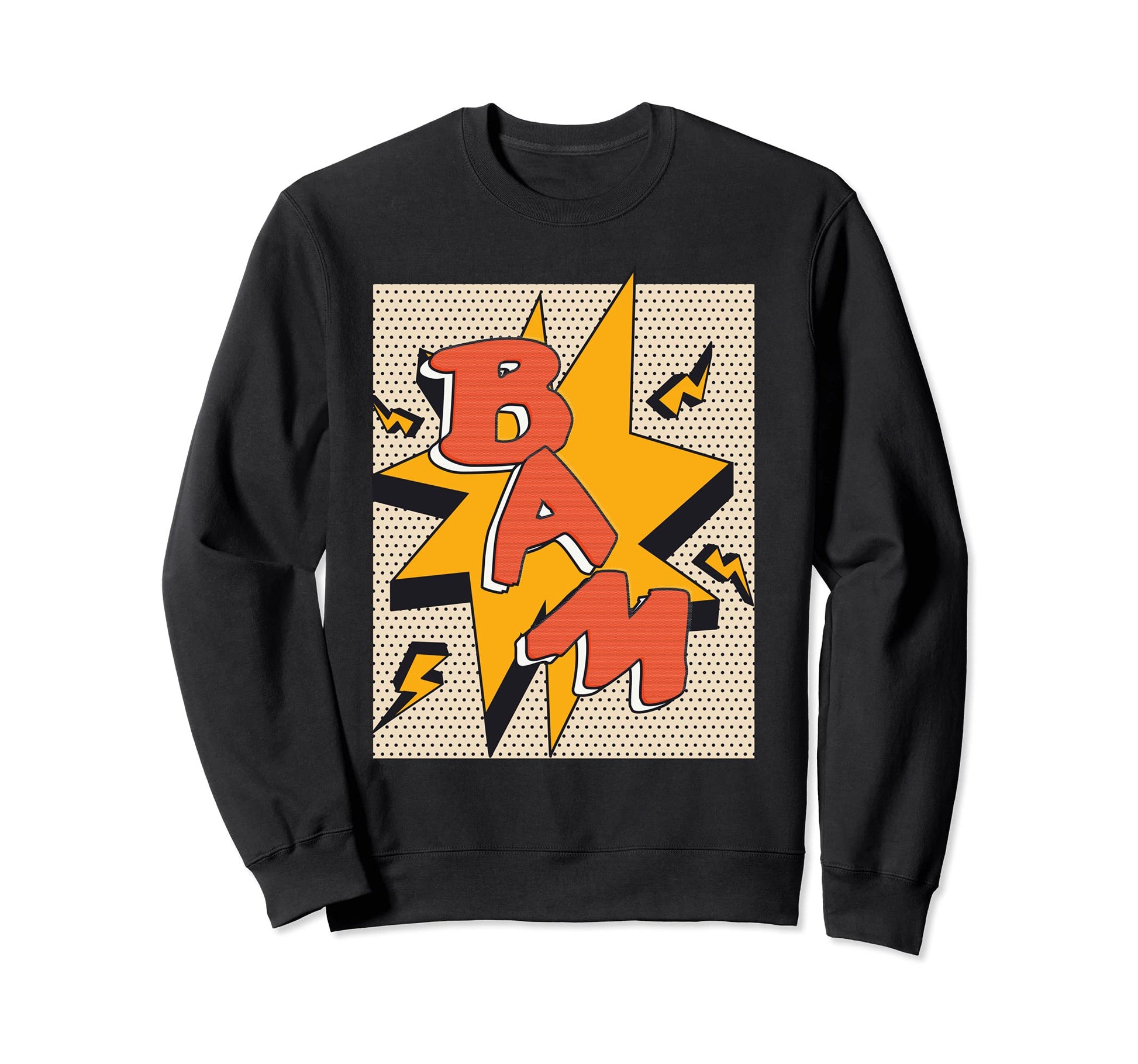 Pop Art 60S Comic Speech Bubble Bam Sweatshirt - Custom Art Print Men Women - T-Shirt, Sweatshirt, Hoodie