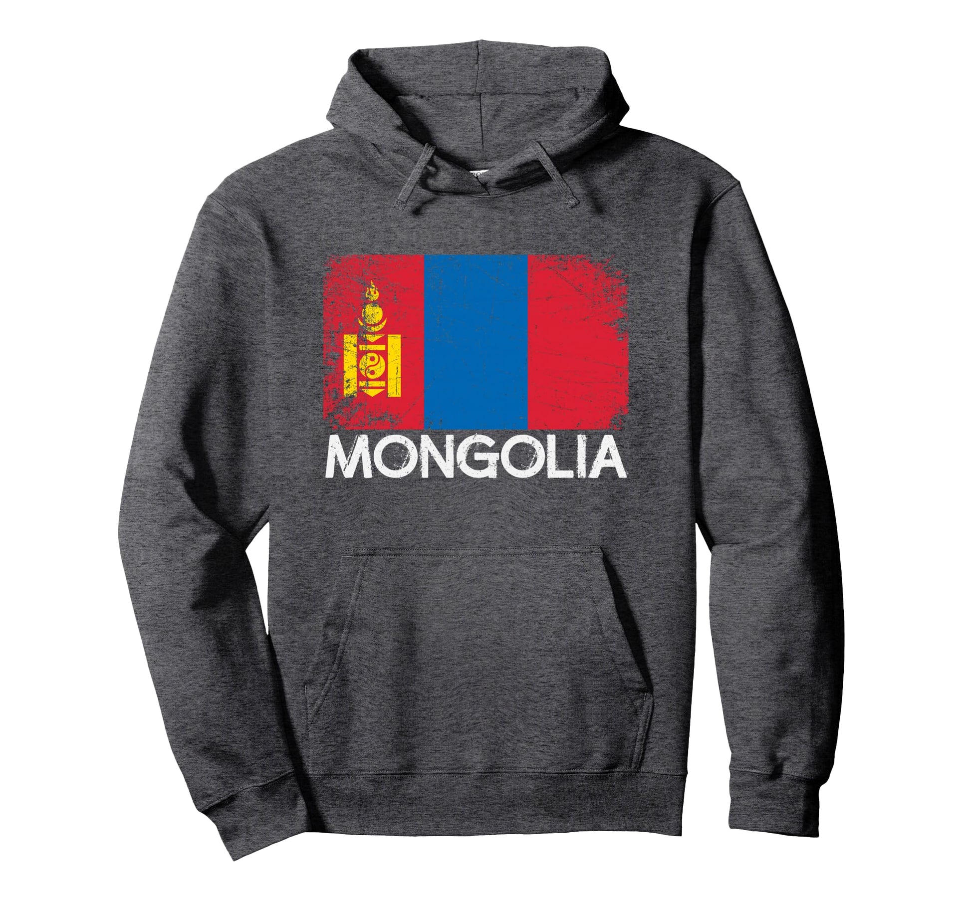 Mongolian Flag Made Mongolia Gift Hoodie - Unique Graphic Unisex - T-Shirt, Sweatshirt, Hoodie