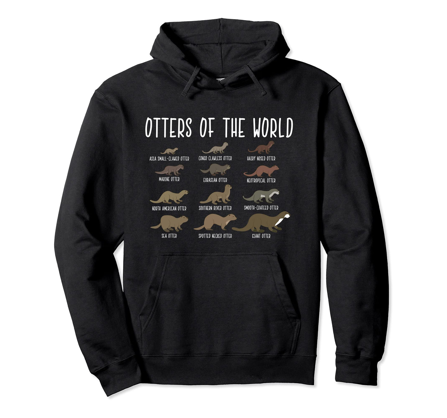 Otters World Funny Sea River Animal Hoodie - Graphic Print Unisex - T-Shirt, Sweatshirt, Hoodie